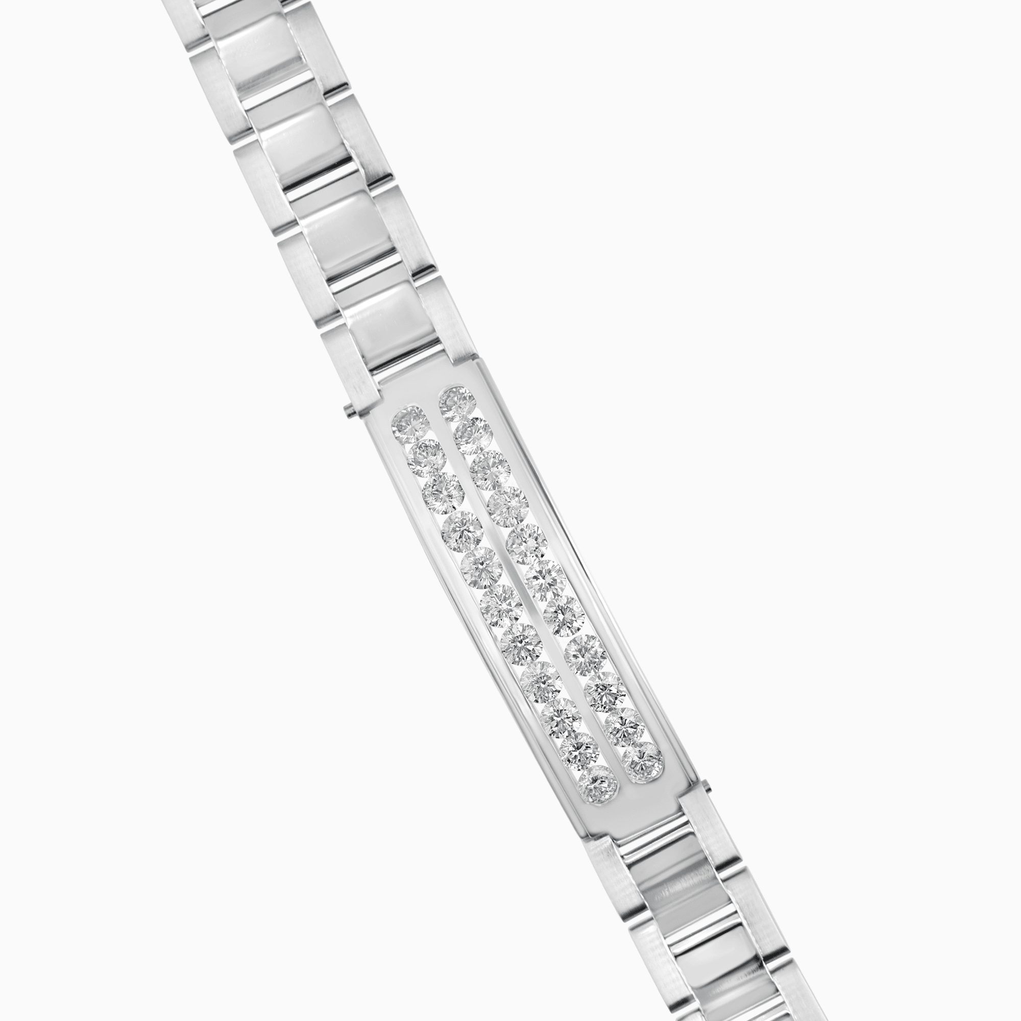 Diamond bracelet 8.01ct 14K white gold