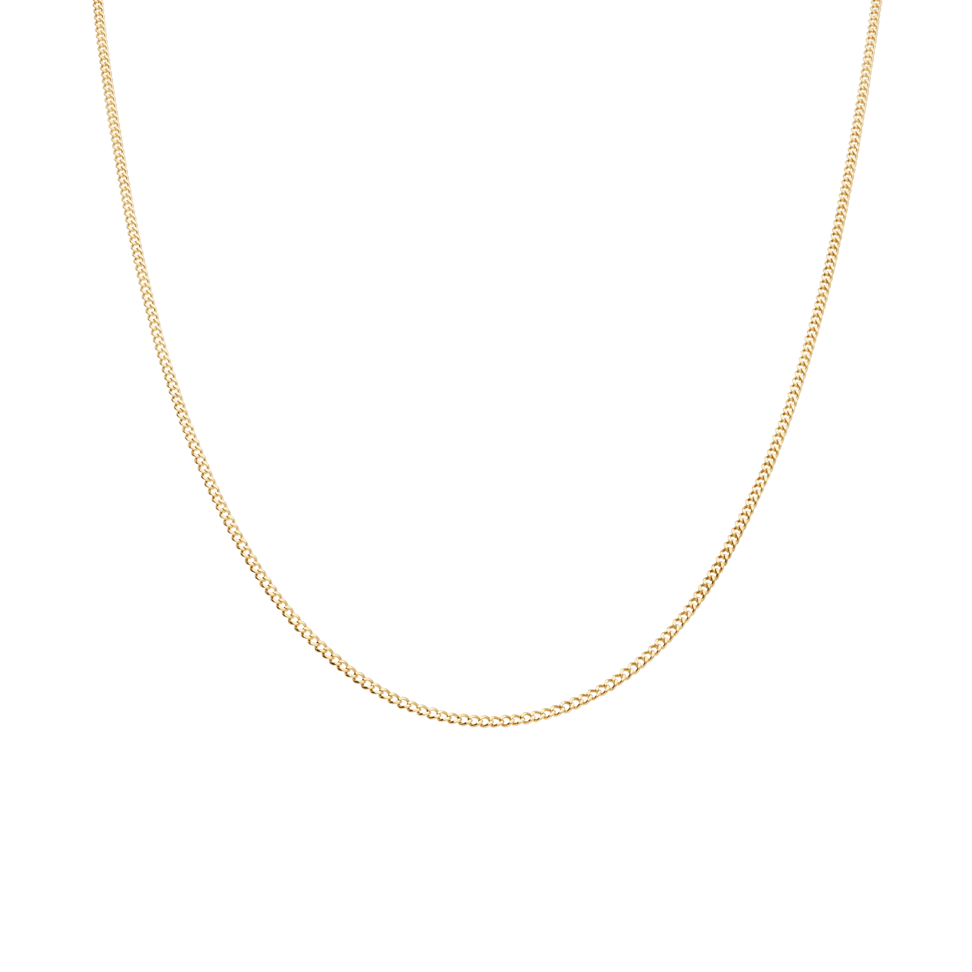 Curb Chain 42cm 18K Gold