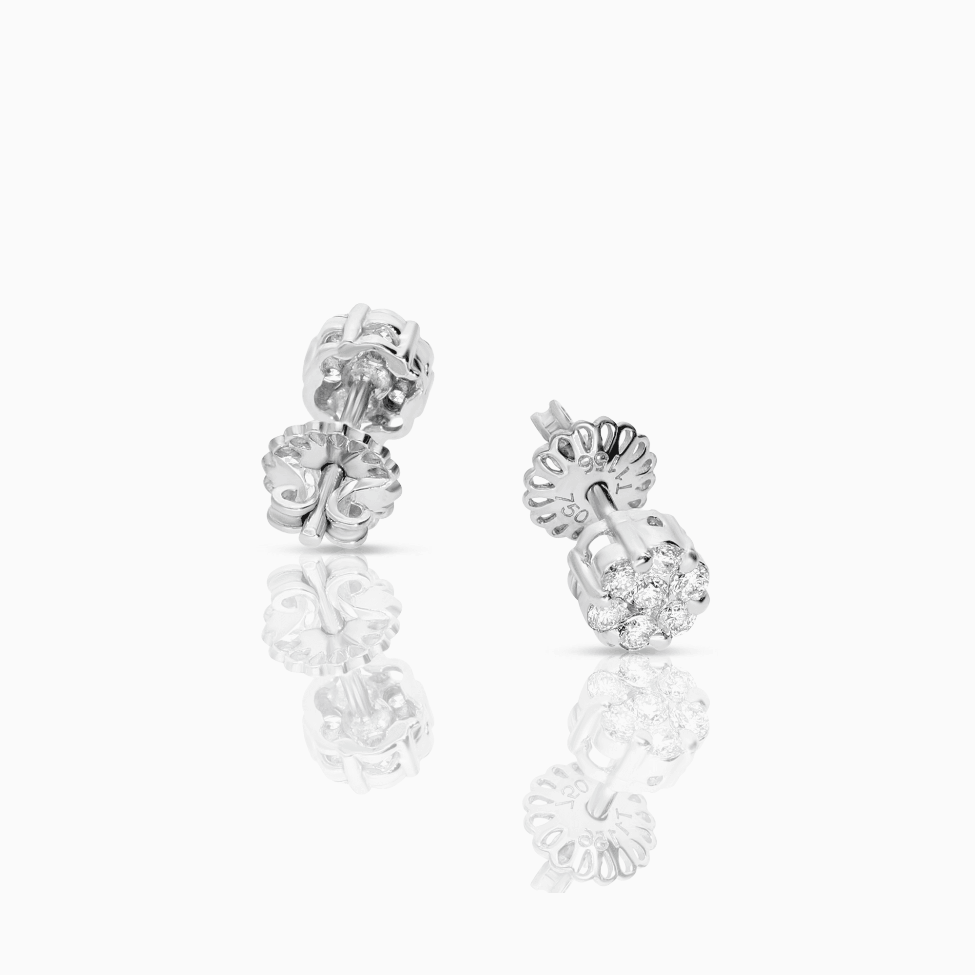 Diamantörhängen 0,35ct 18K vitguld