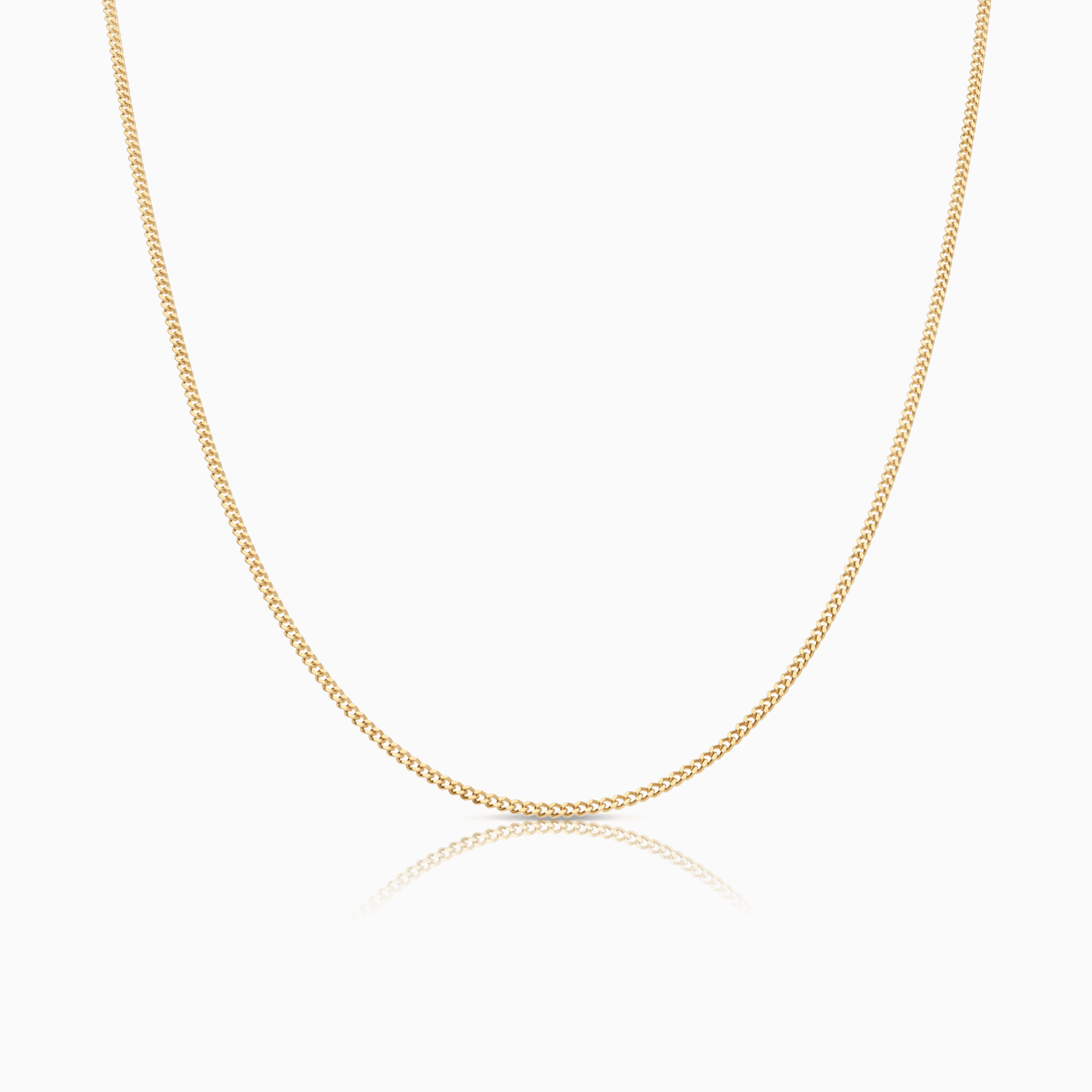 Curb Chain 47cm 18K Gold