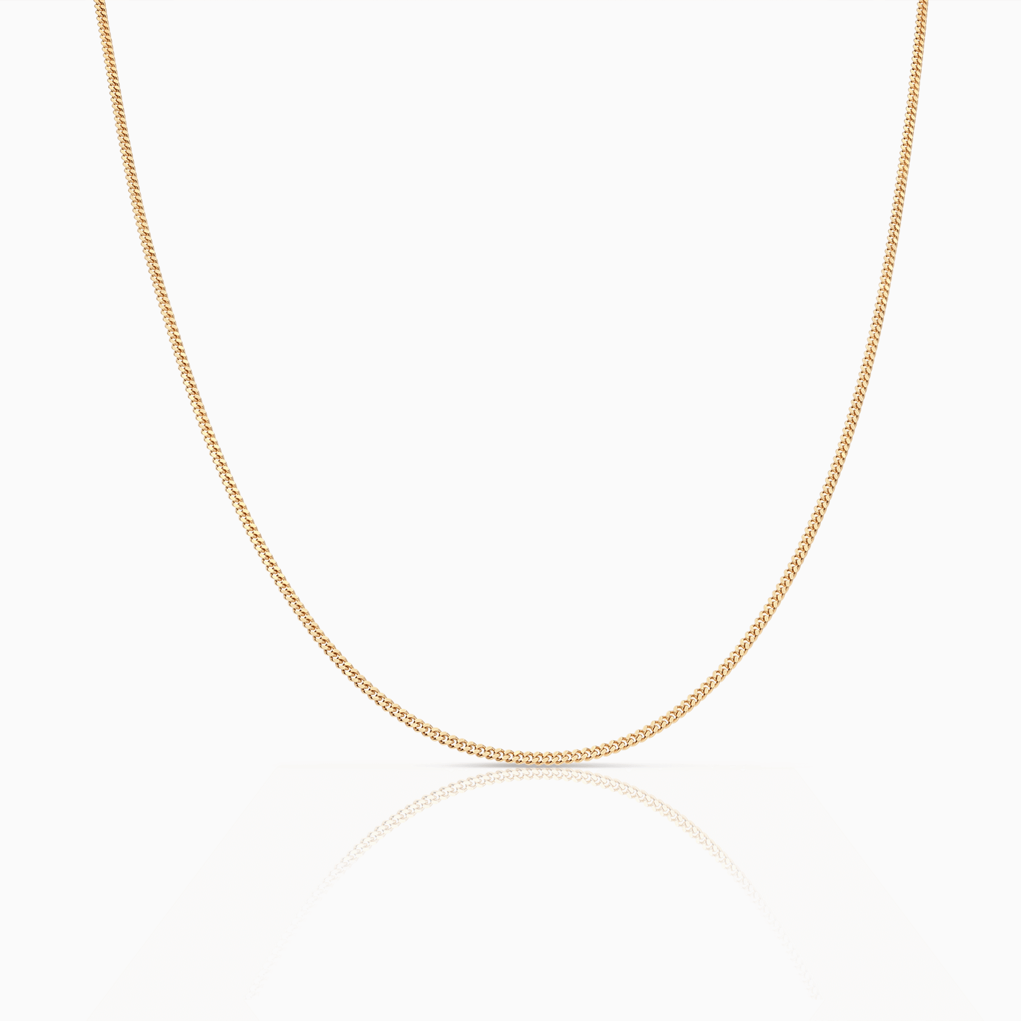 Pansarkedja 38cm 18K guld