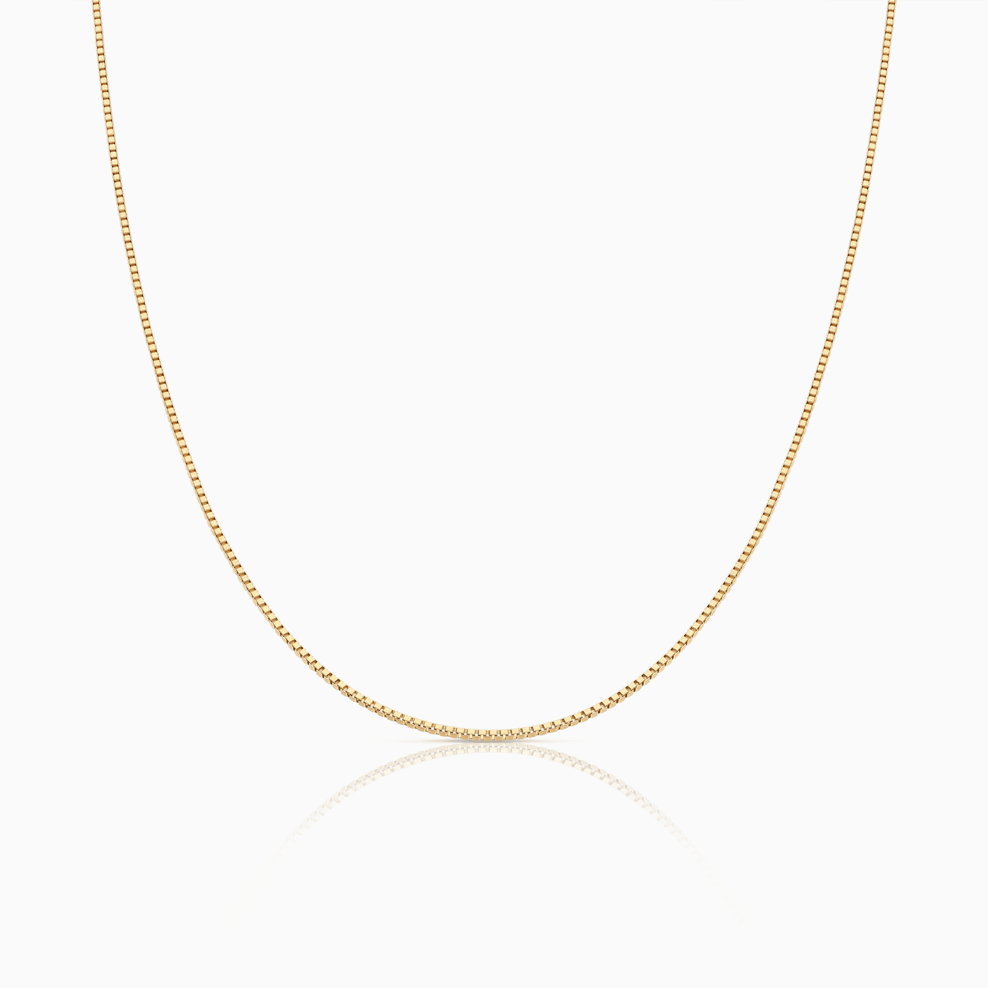 Box chain 46cm 18K gold