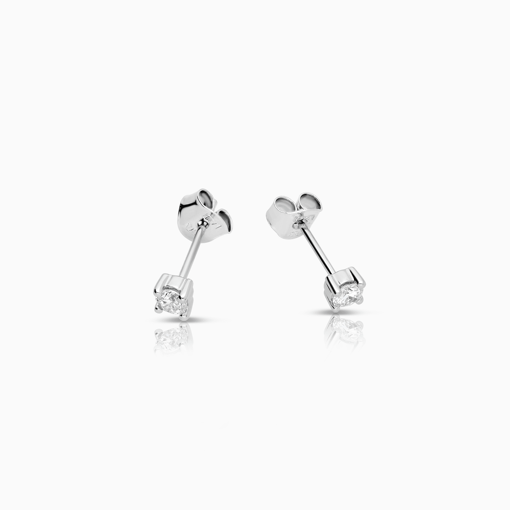 Diamantörhängen solitär 0,25ct 18K vitguld