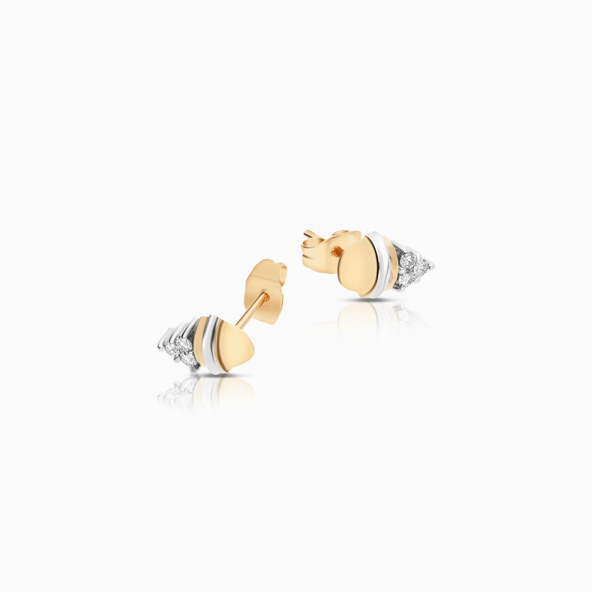 Diamantörhängen 0,12ct 14K guld