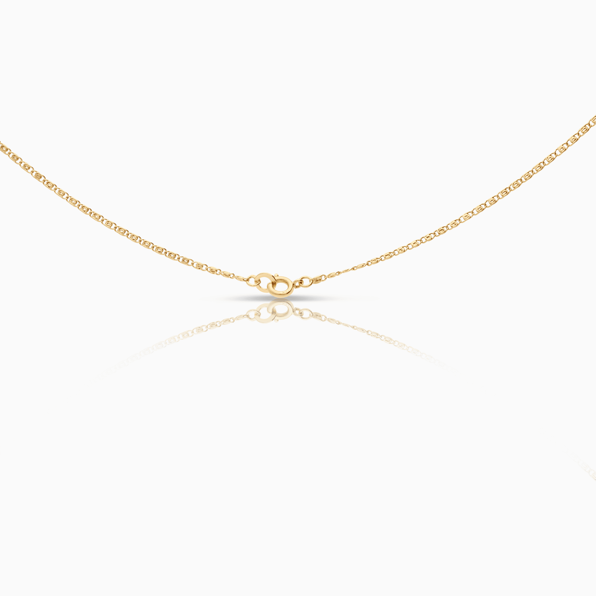 Guldhalsband med diamant hänge 0,18ct 18K
