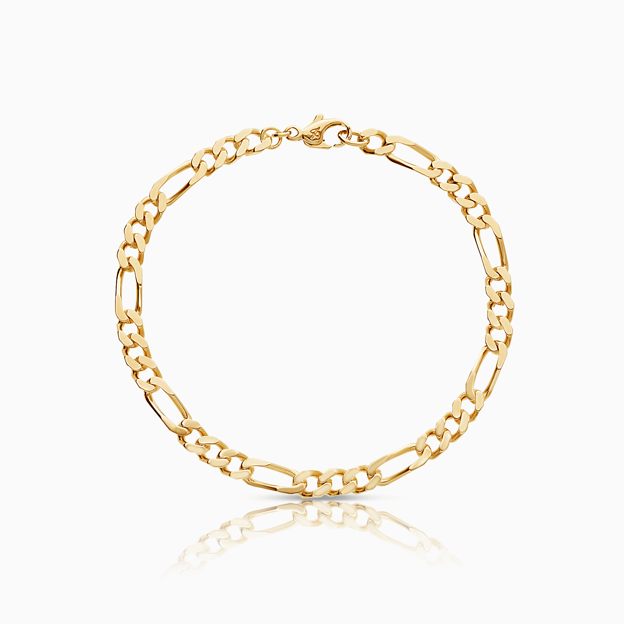 Figaro bracelet 14.32g 18K gold