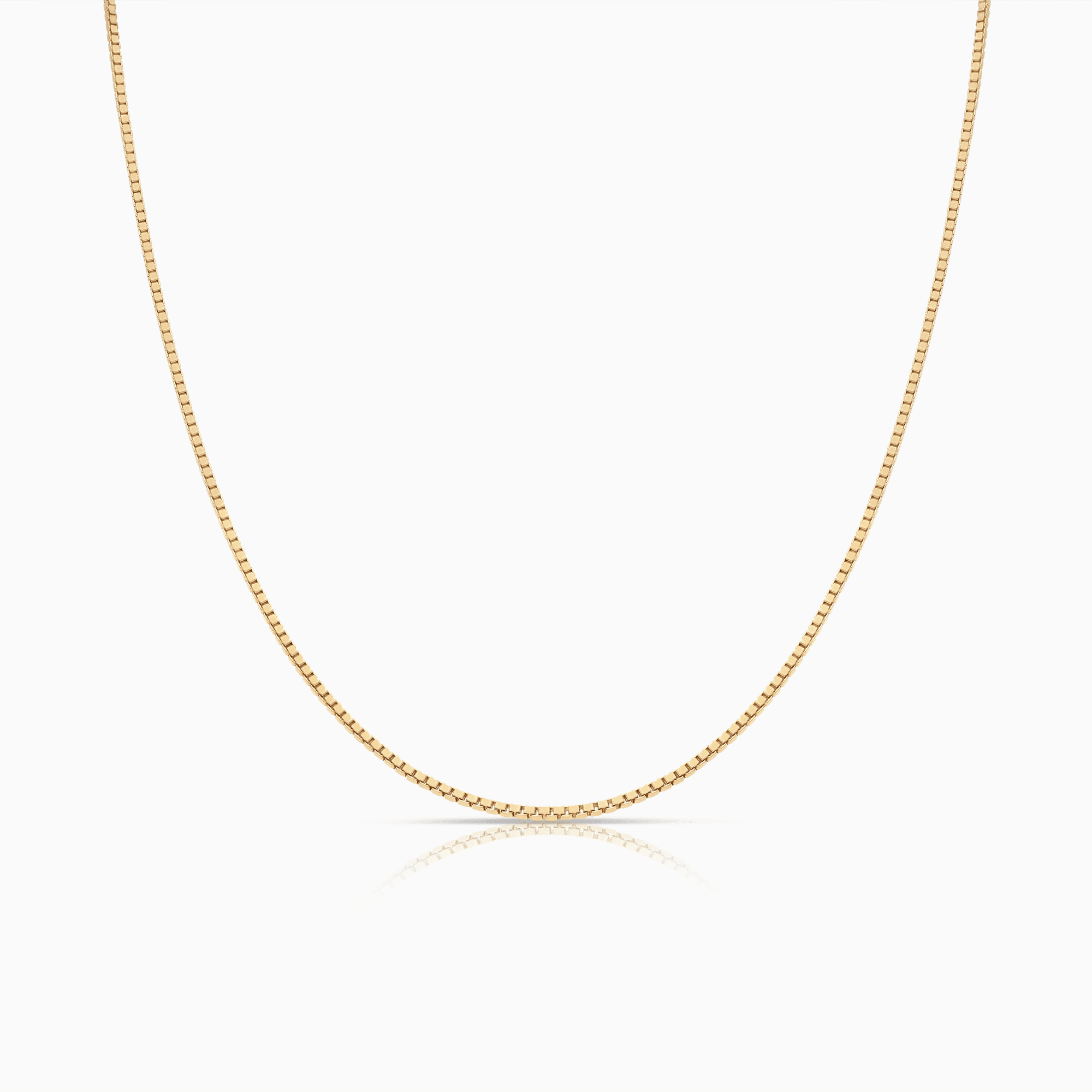 Box chain 44.5cm 18K gold