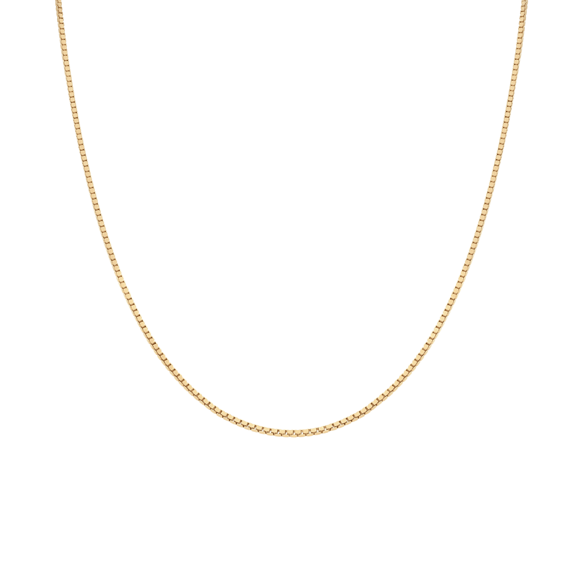 Box chain 44.5cm 18K gold