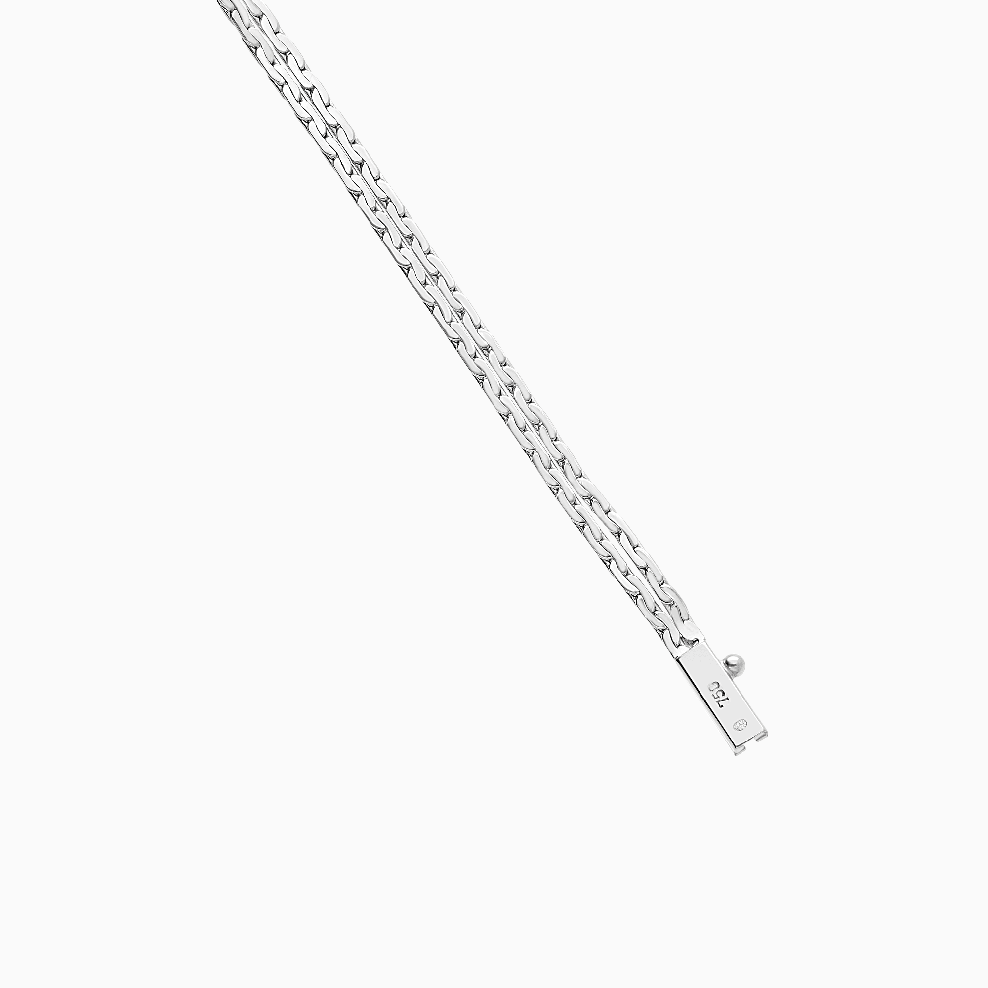 Diamantarmbånd 0,01 ct 18K hvitt gull