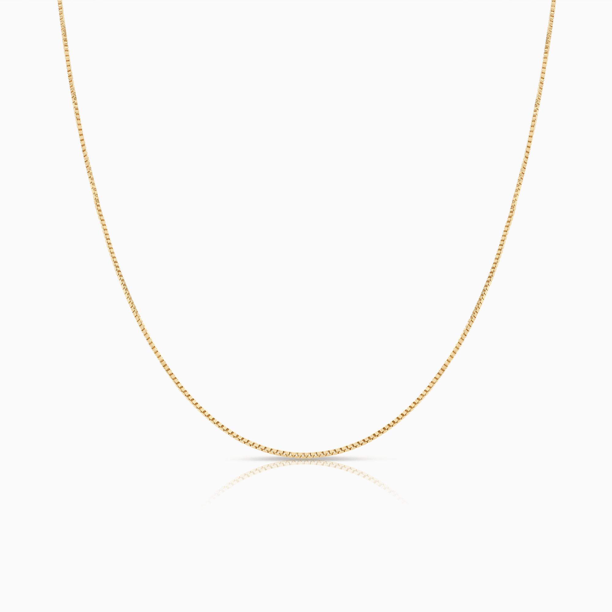 Box Chain 45.5cm 18K Gold