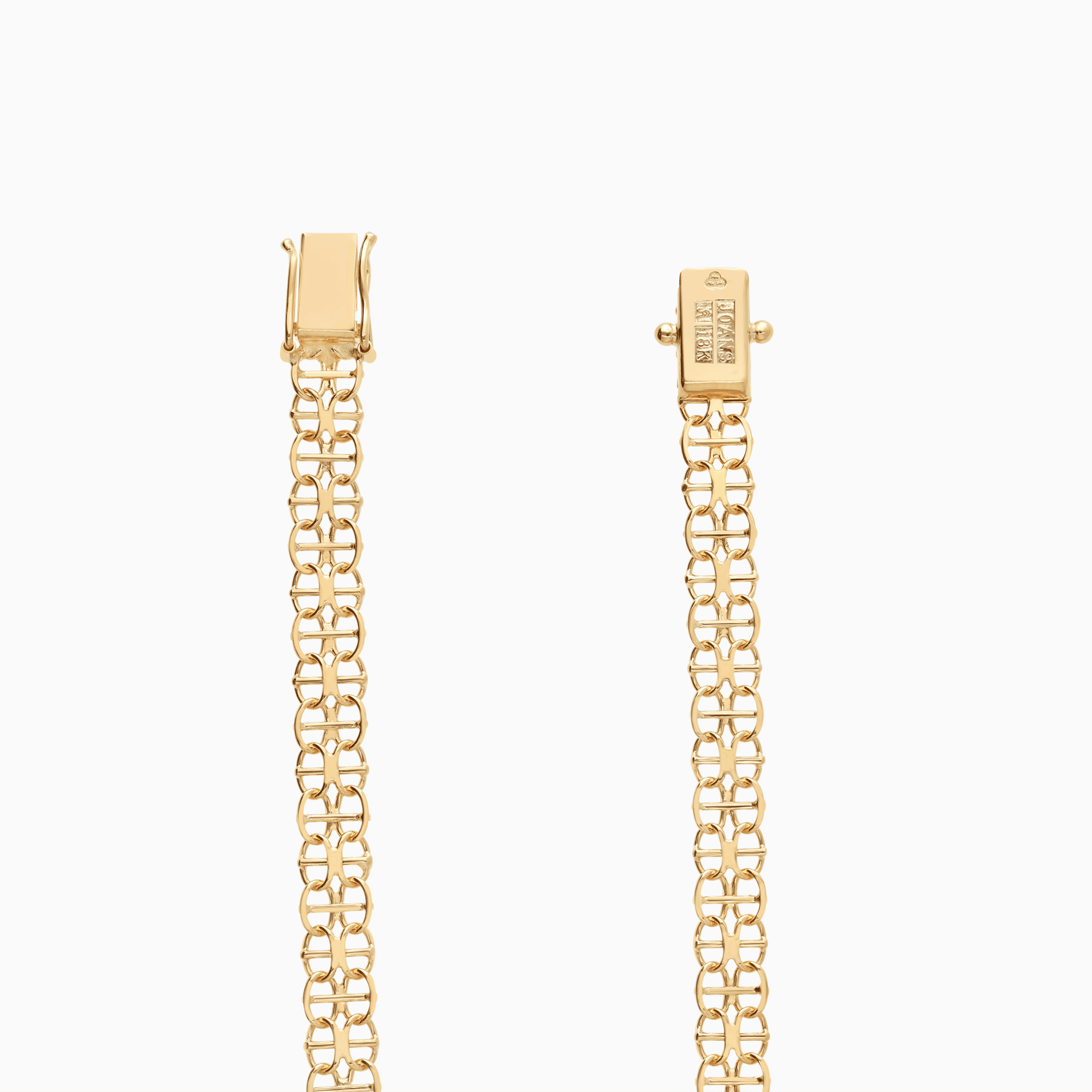 X-länk armband med stav 6,12g 18K guld