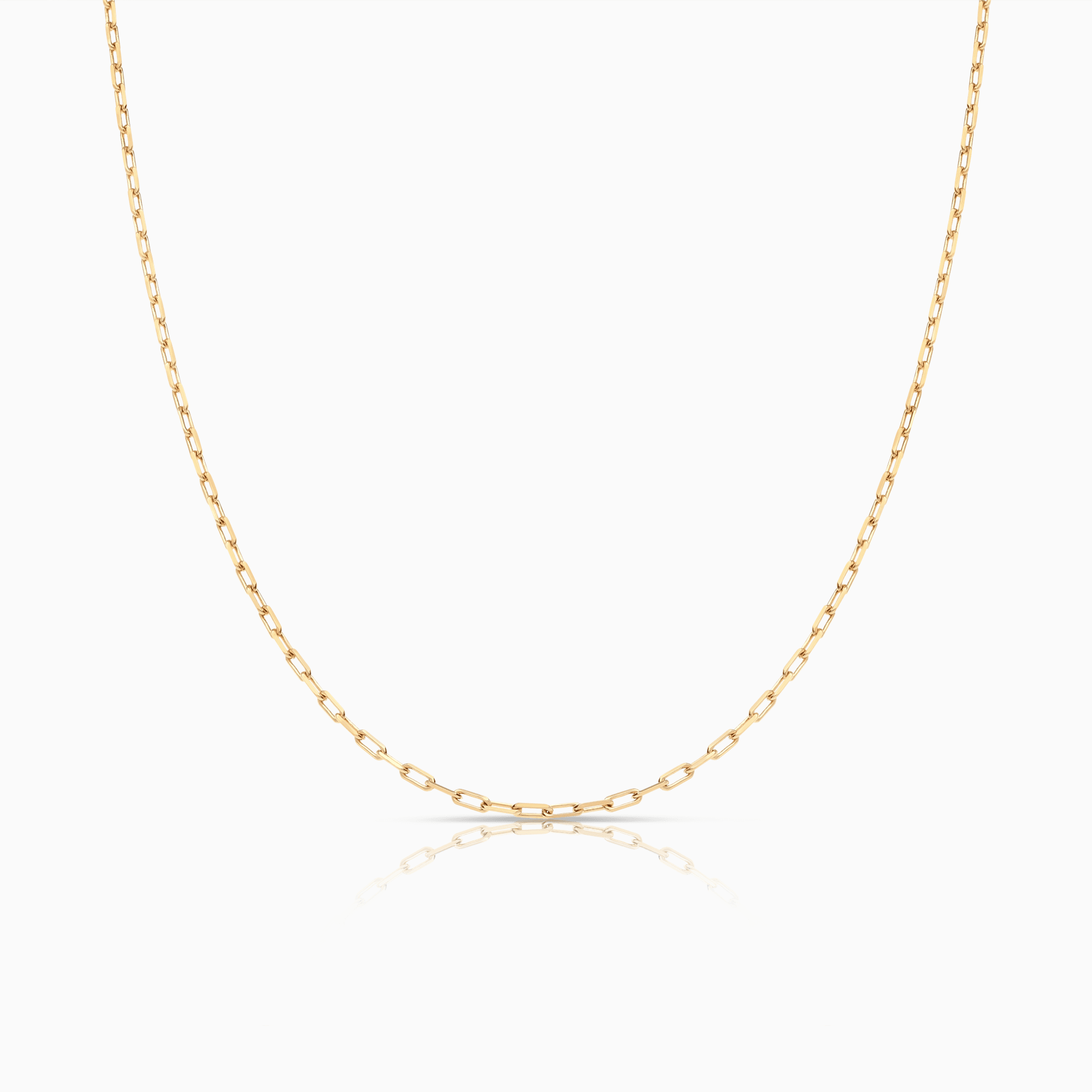 Cable chain 45cm 18K gold