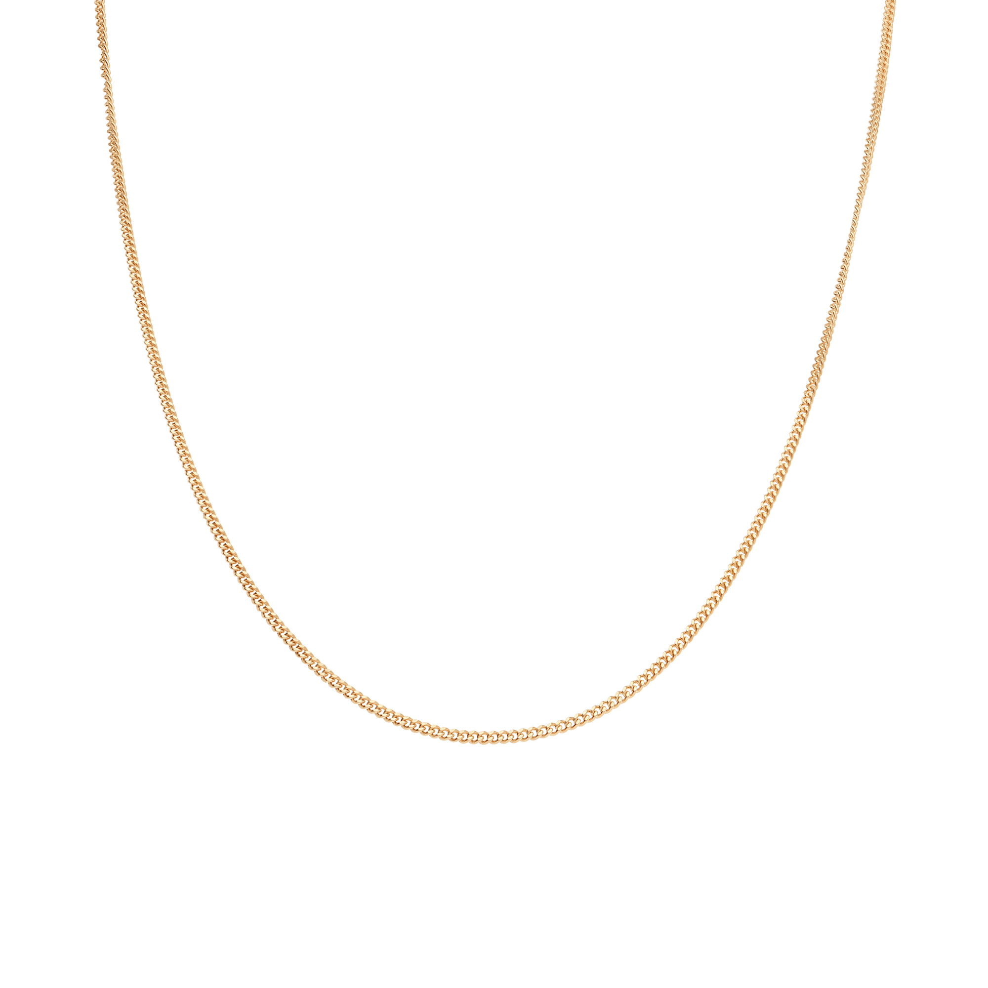 Curb chain 45cm 18K gold