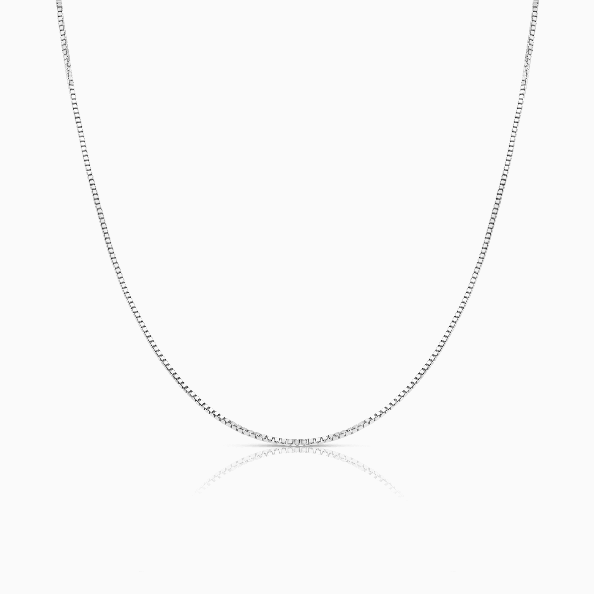 Venetian chain 50.5cm 18K white gold