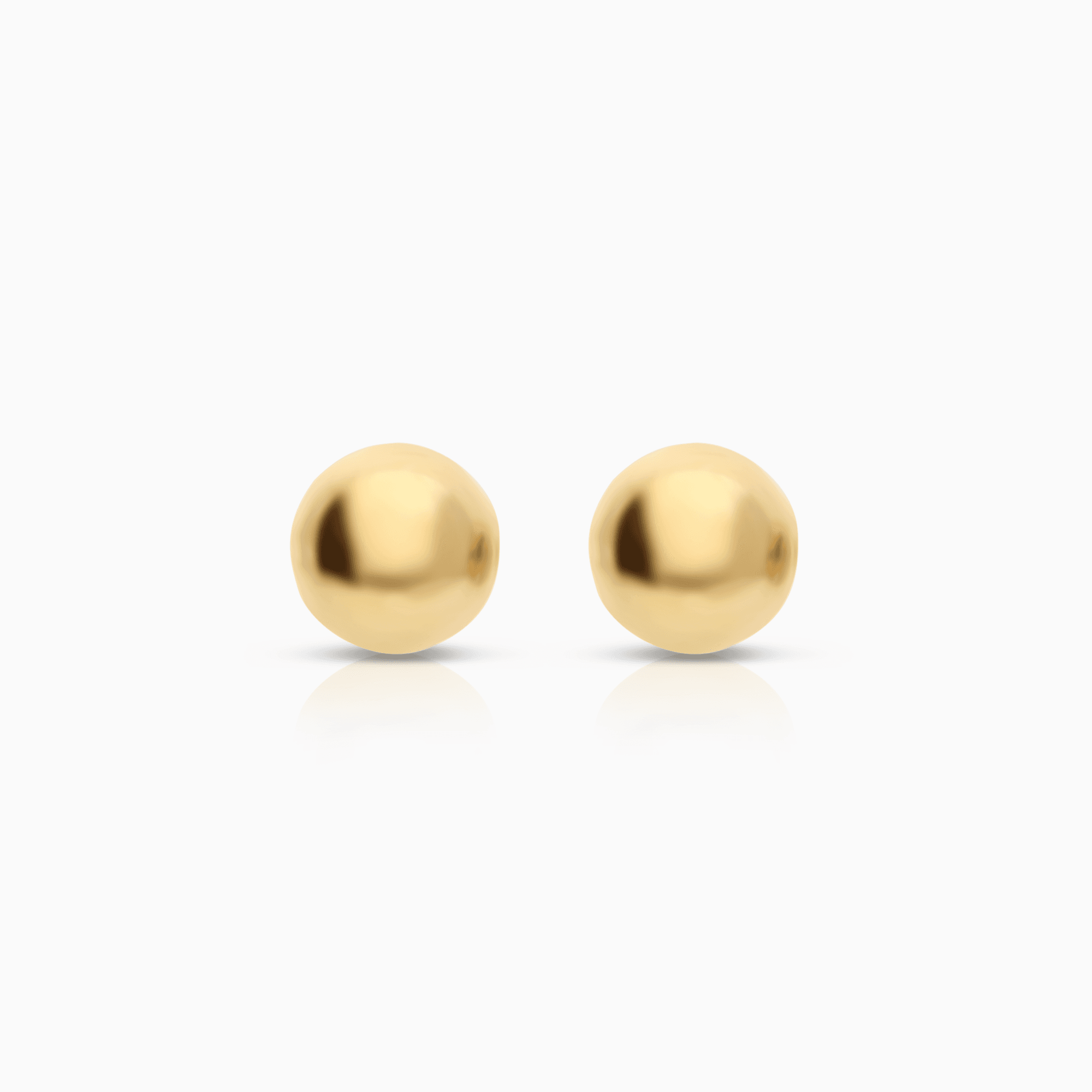 Gold ball earrings 3.02g 18K gold
