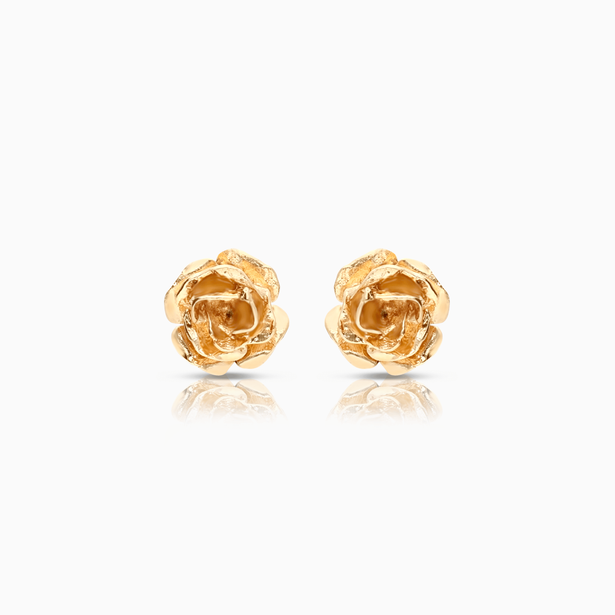 Gold earrings rose 0.96g 18K gold
