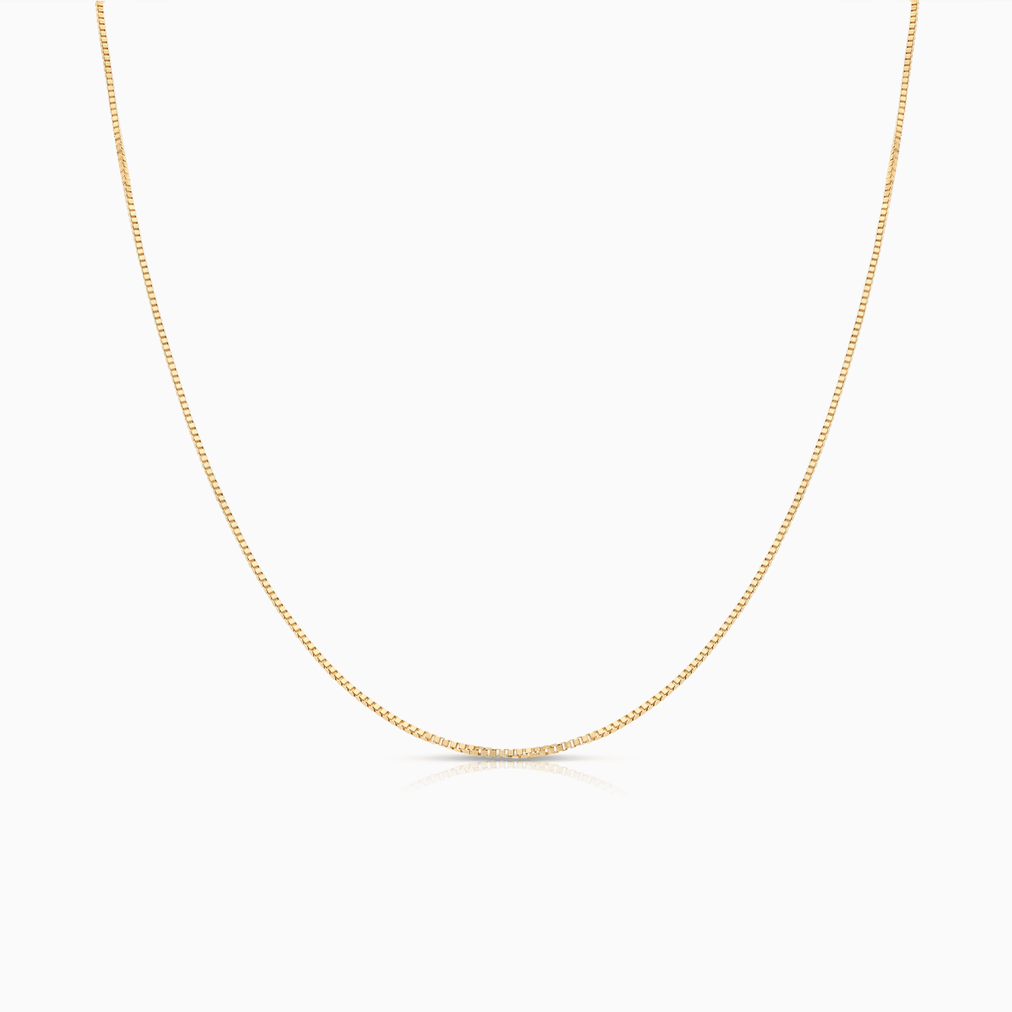 Box Chain 43cm 18K Gold