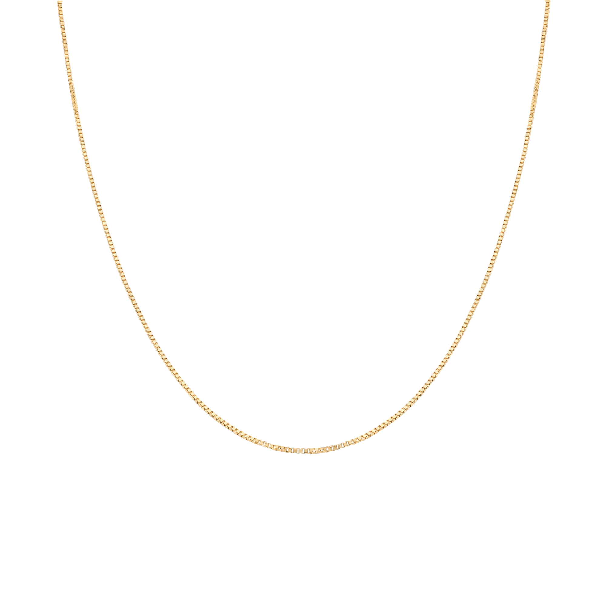 Box Chain 43cm 18K Gold