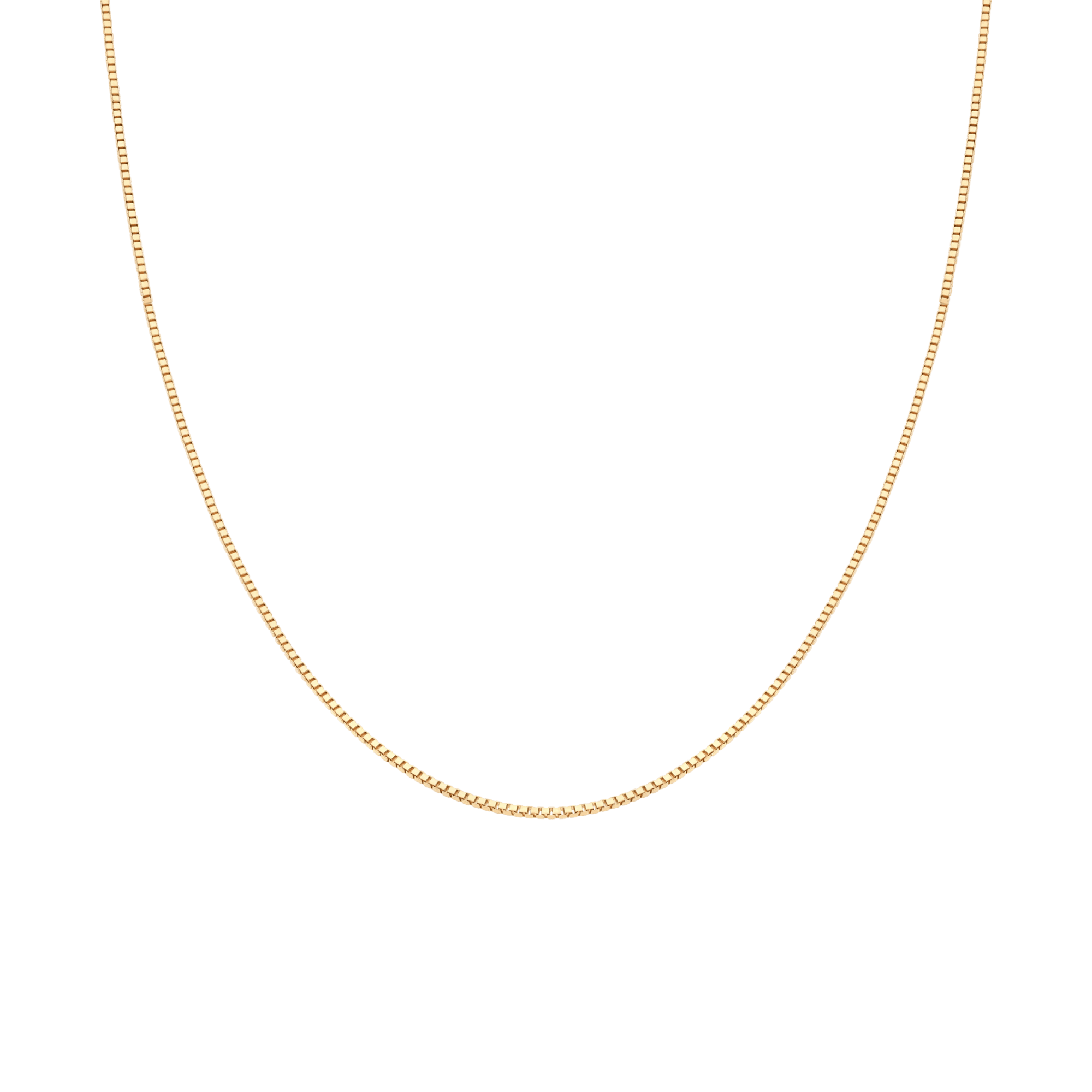 Box chain 50cm 18K gold