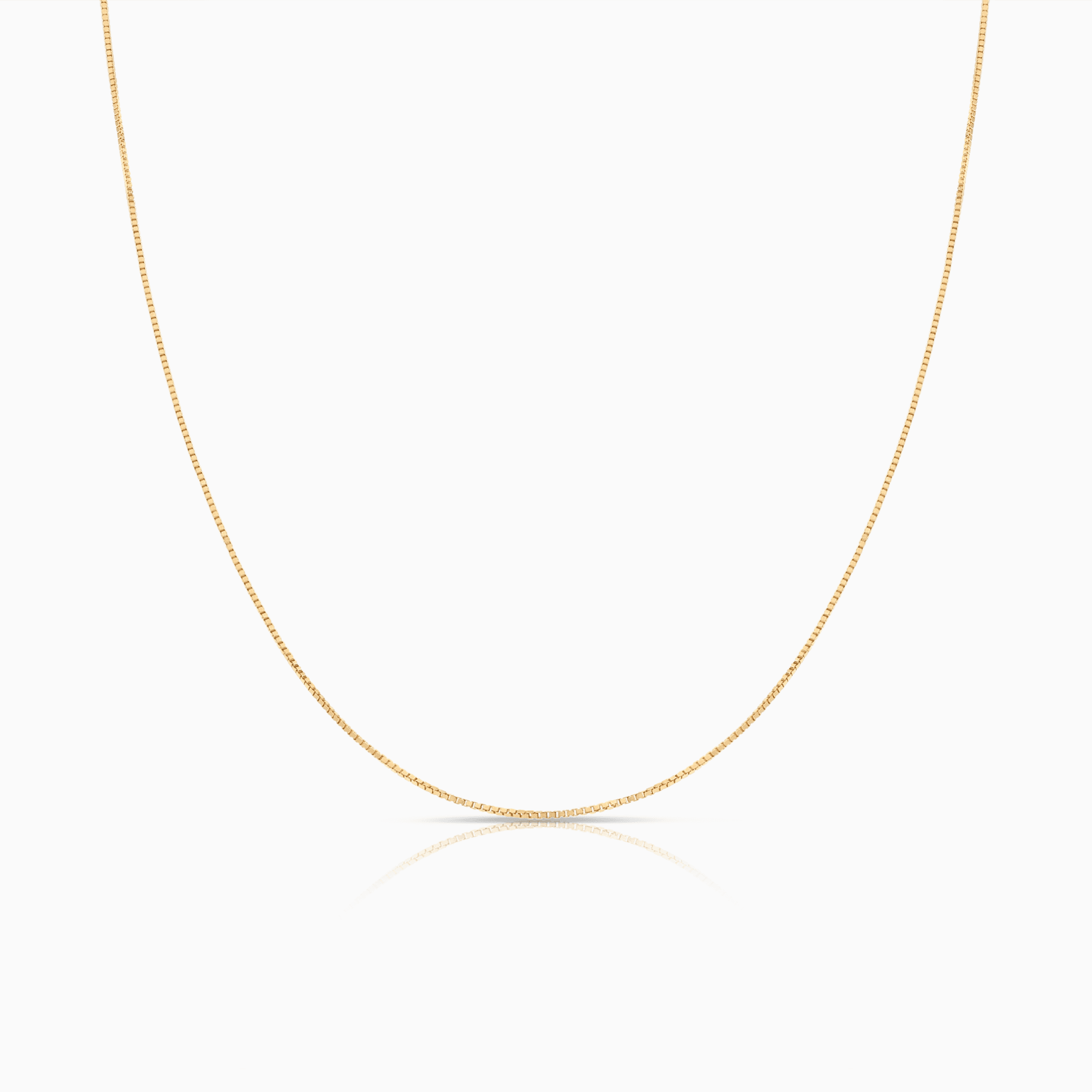 Box Chain 45.5cm 18K Gold