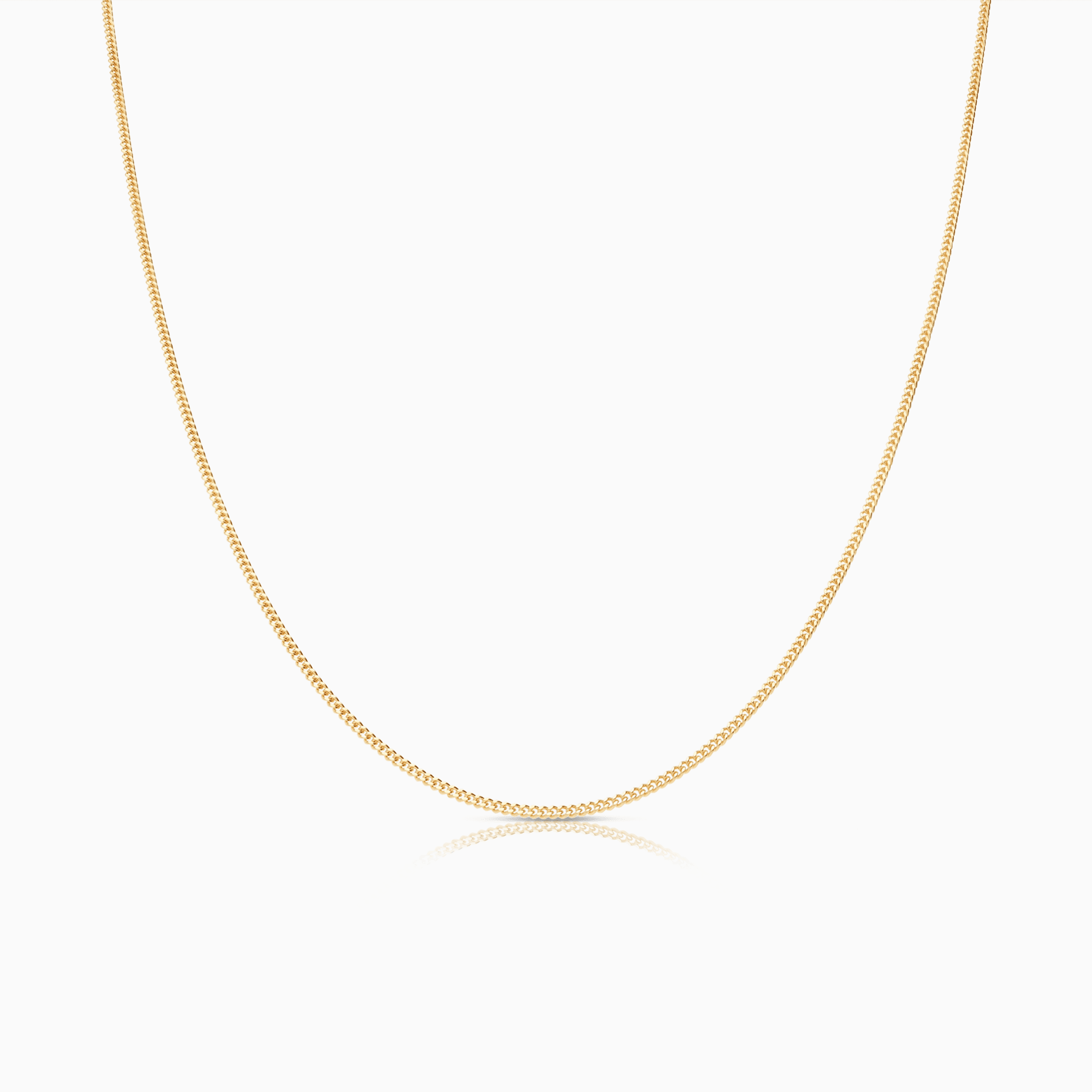 Pansarlänk 45cm 18K guld