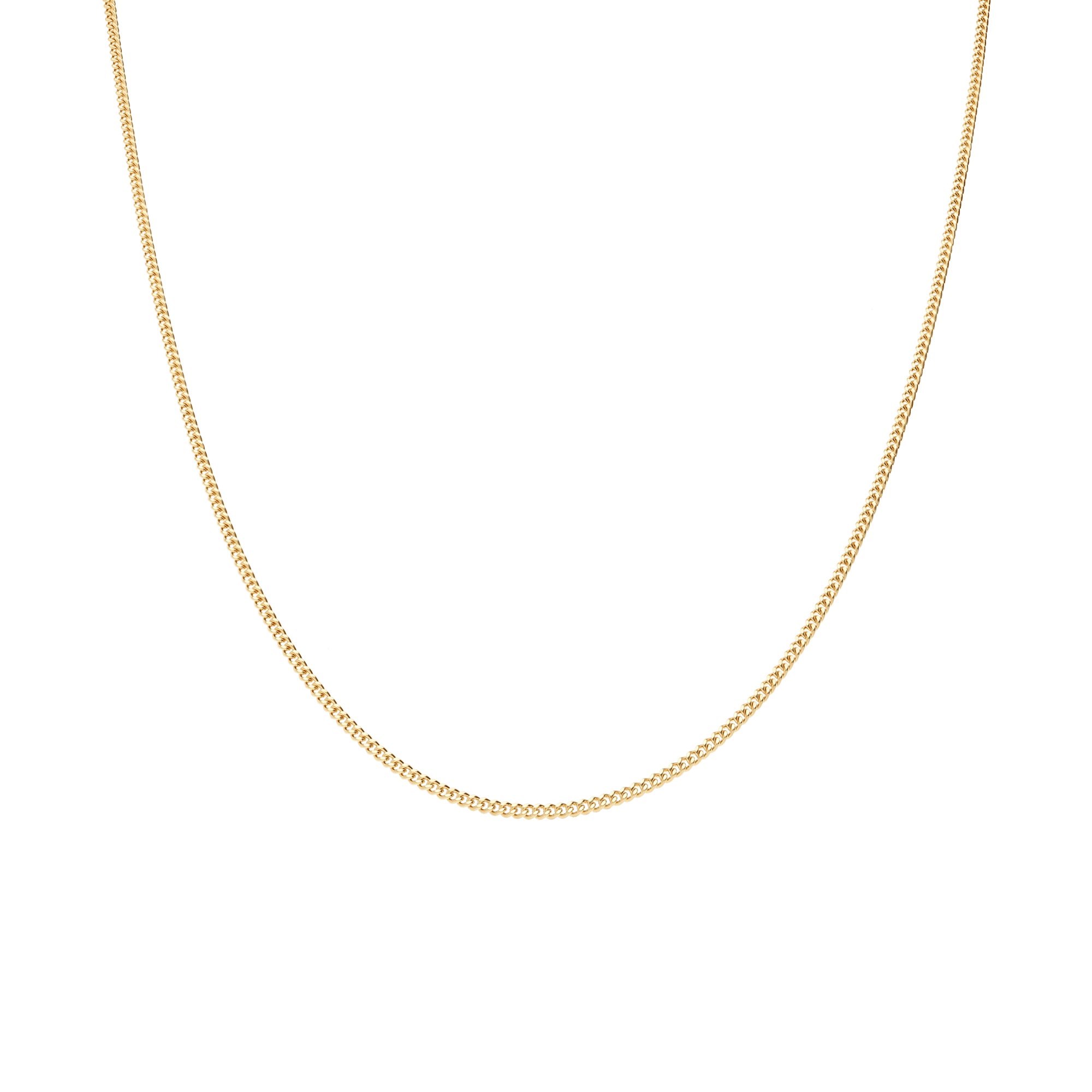 Curb Chain 46cm 18K Gold