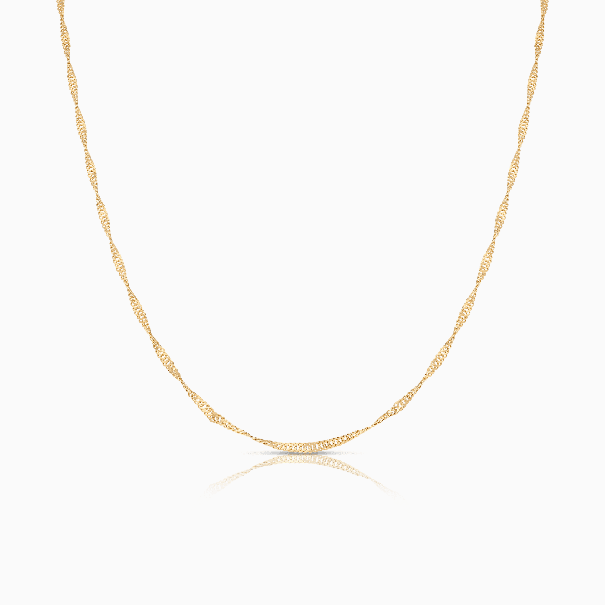 Singapore chain 49.5cm 18K gold