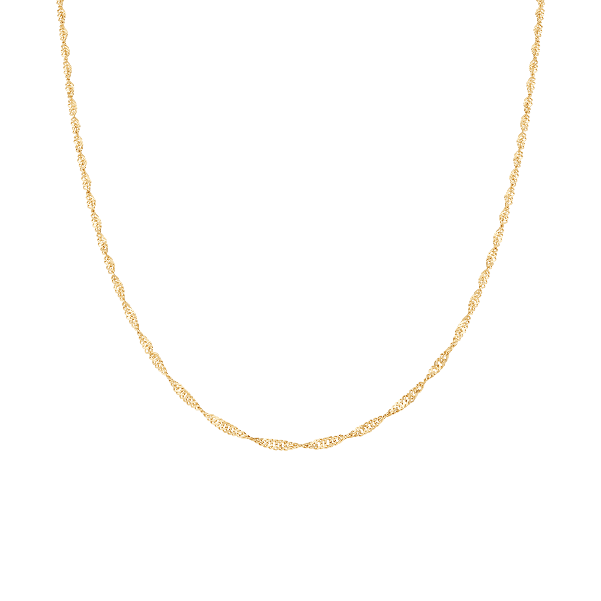 Singapore chain 45cm 18K gold
