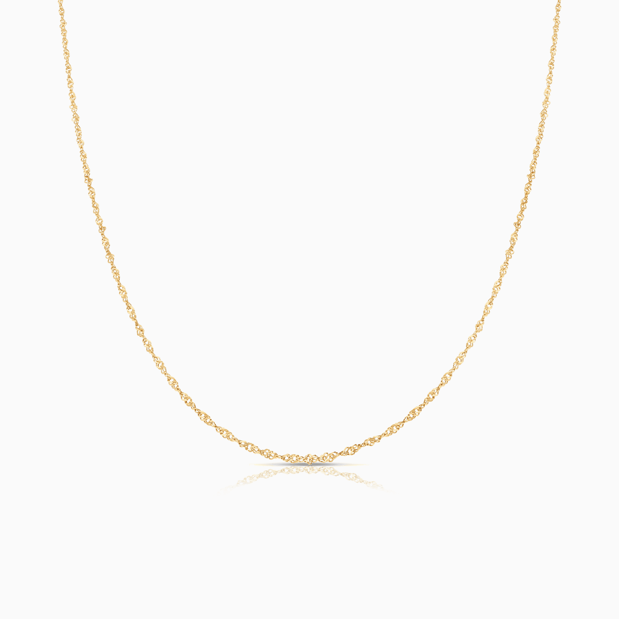 Singaporekedja 43cm 18K guld