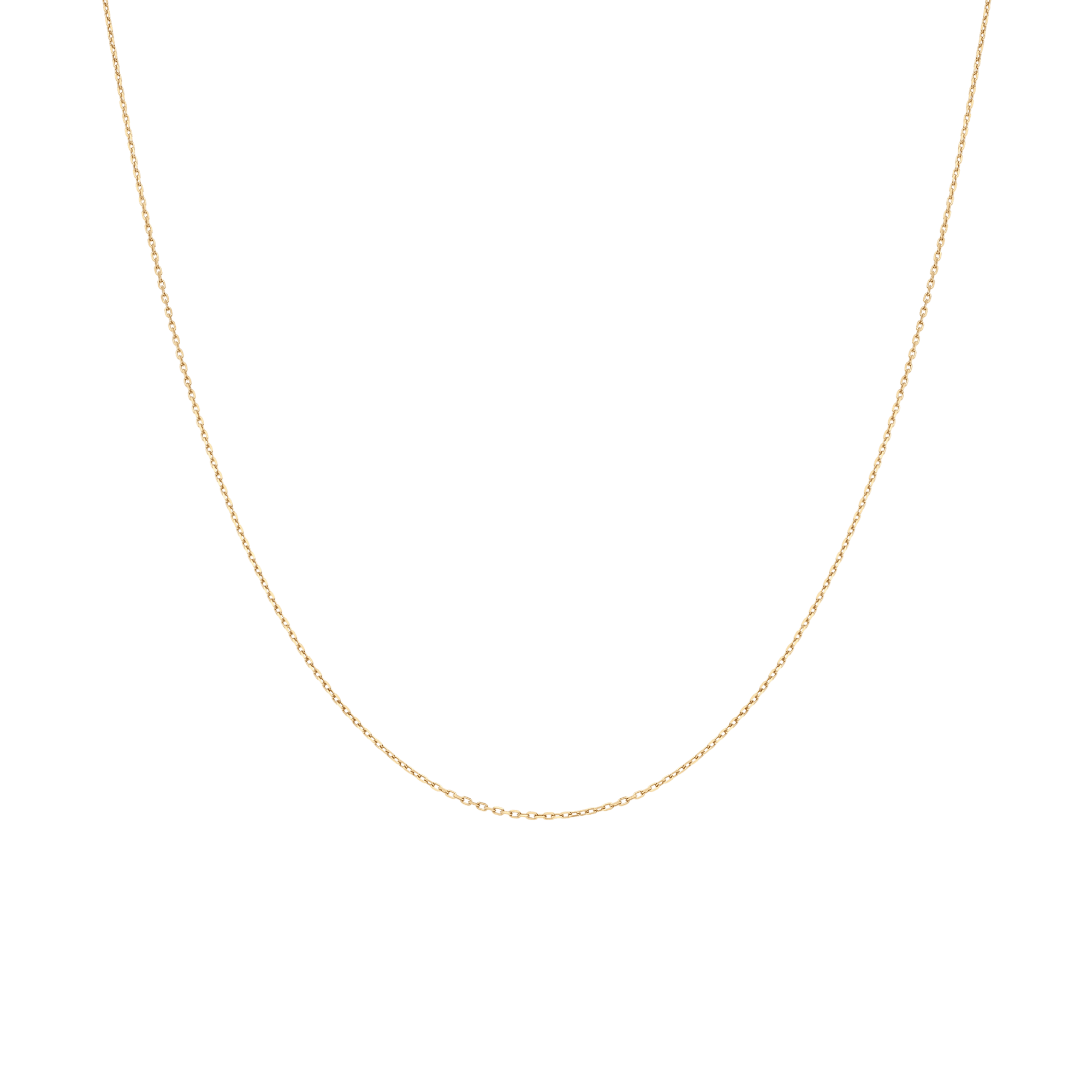 Cable chain 45cm 18K gold