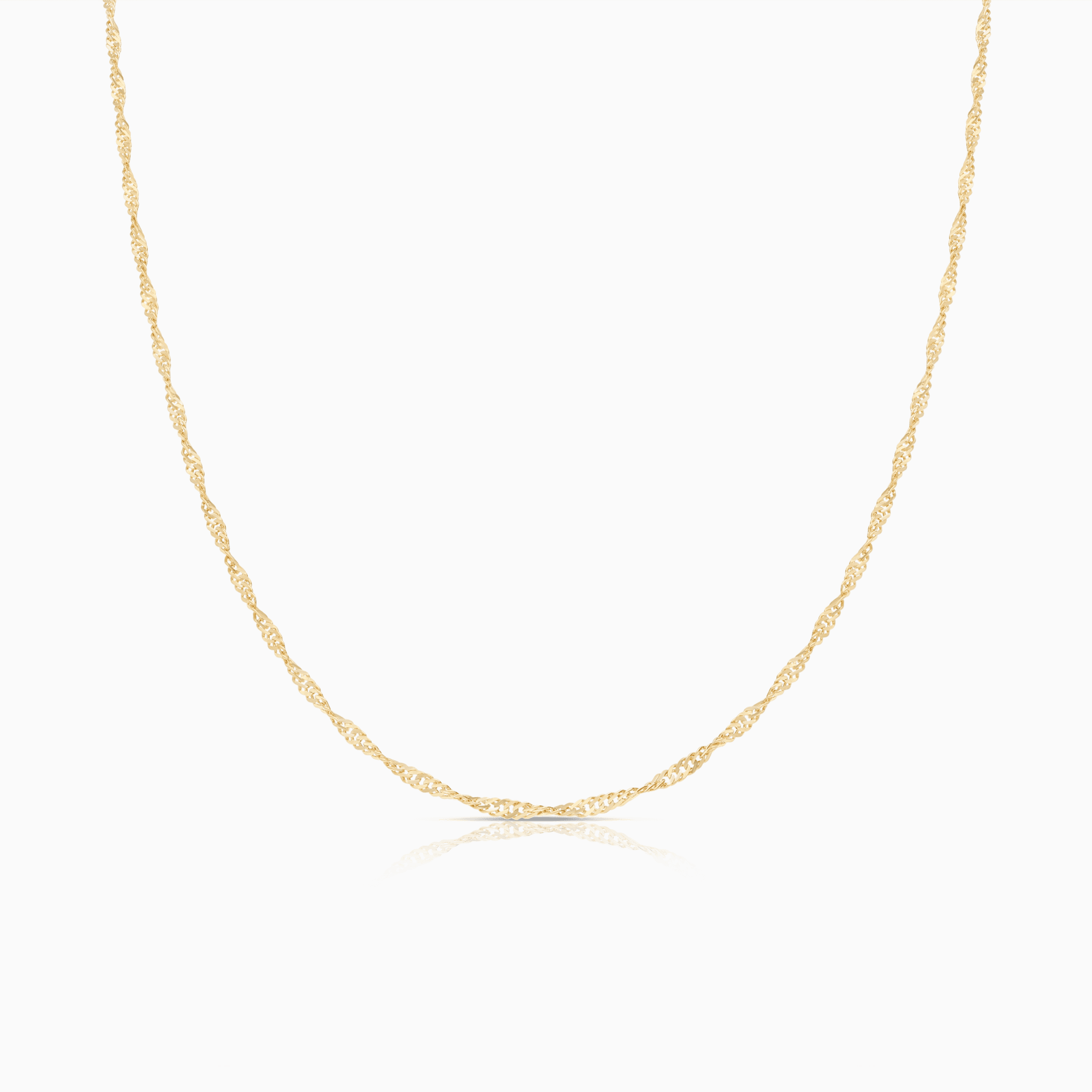 Singapore chain 40cm 18K gold
