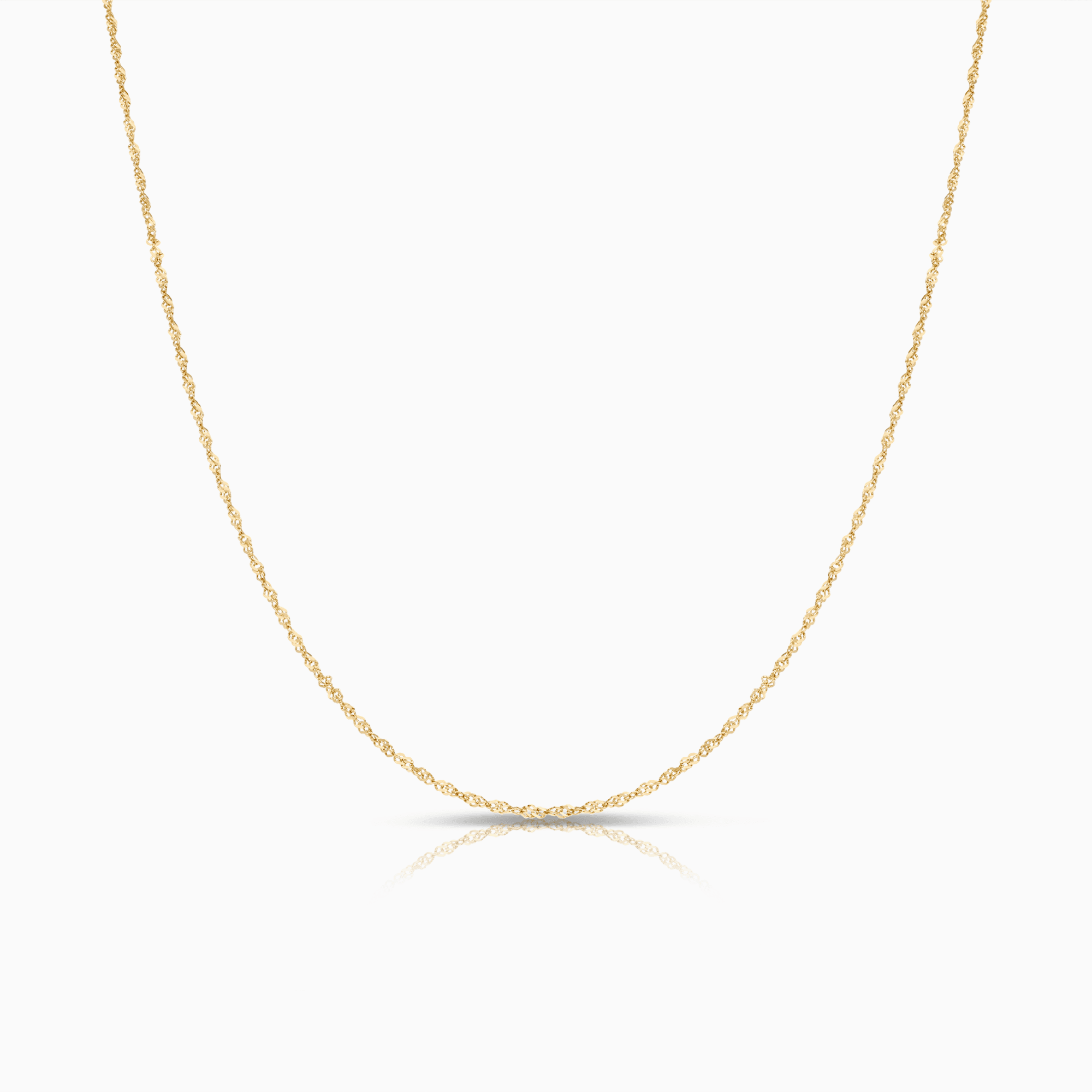 Singapore chain 42.5cm 18K gold