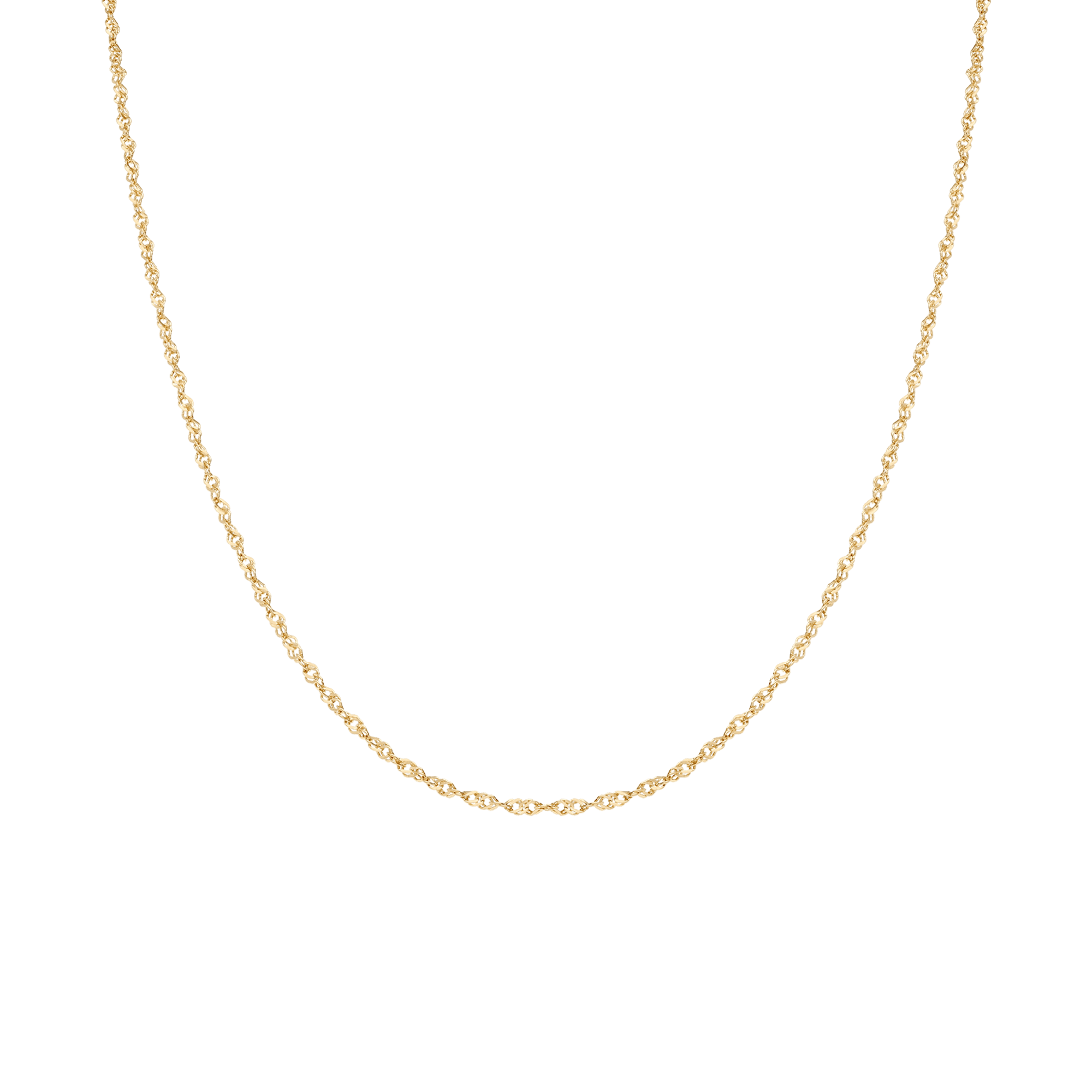 Singapore chain 45cm 18K gold