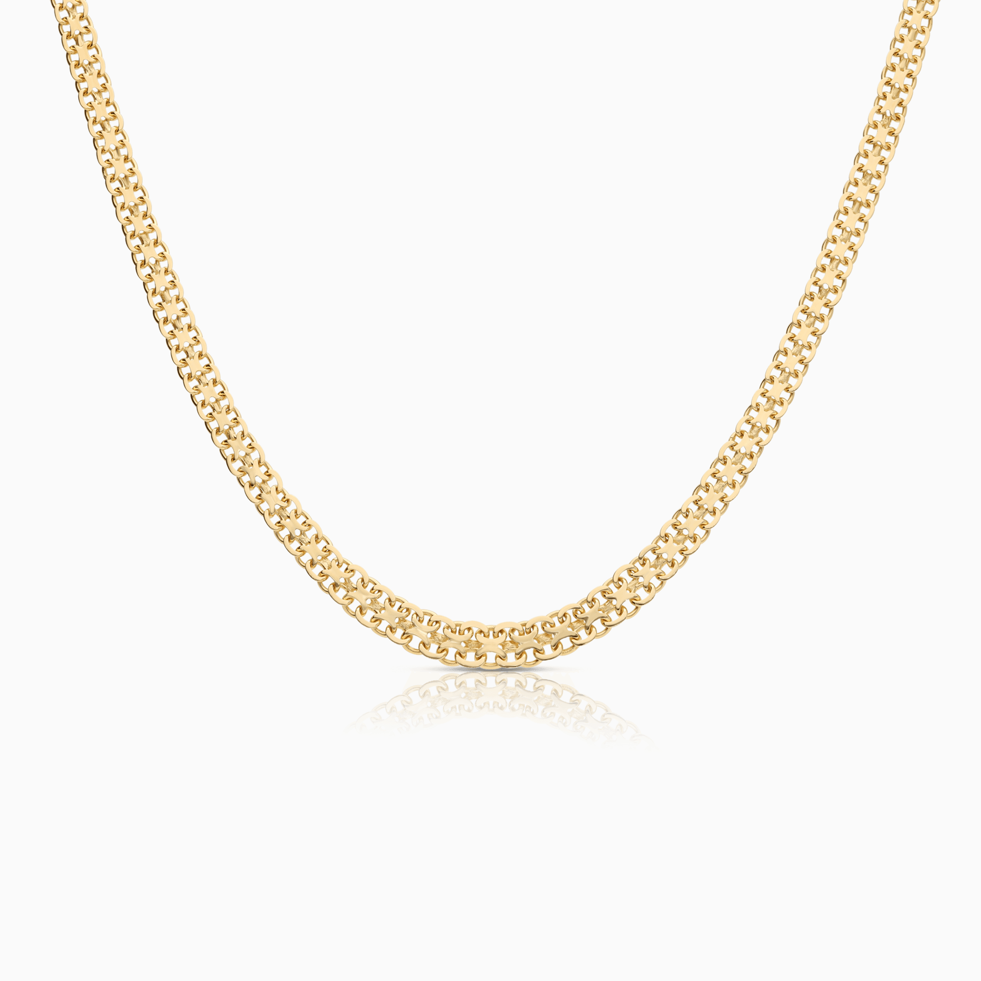 X-link necklace 12.78g 18K gold