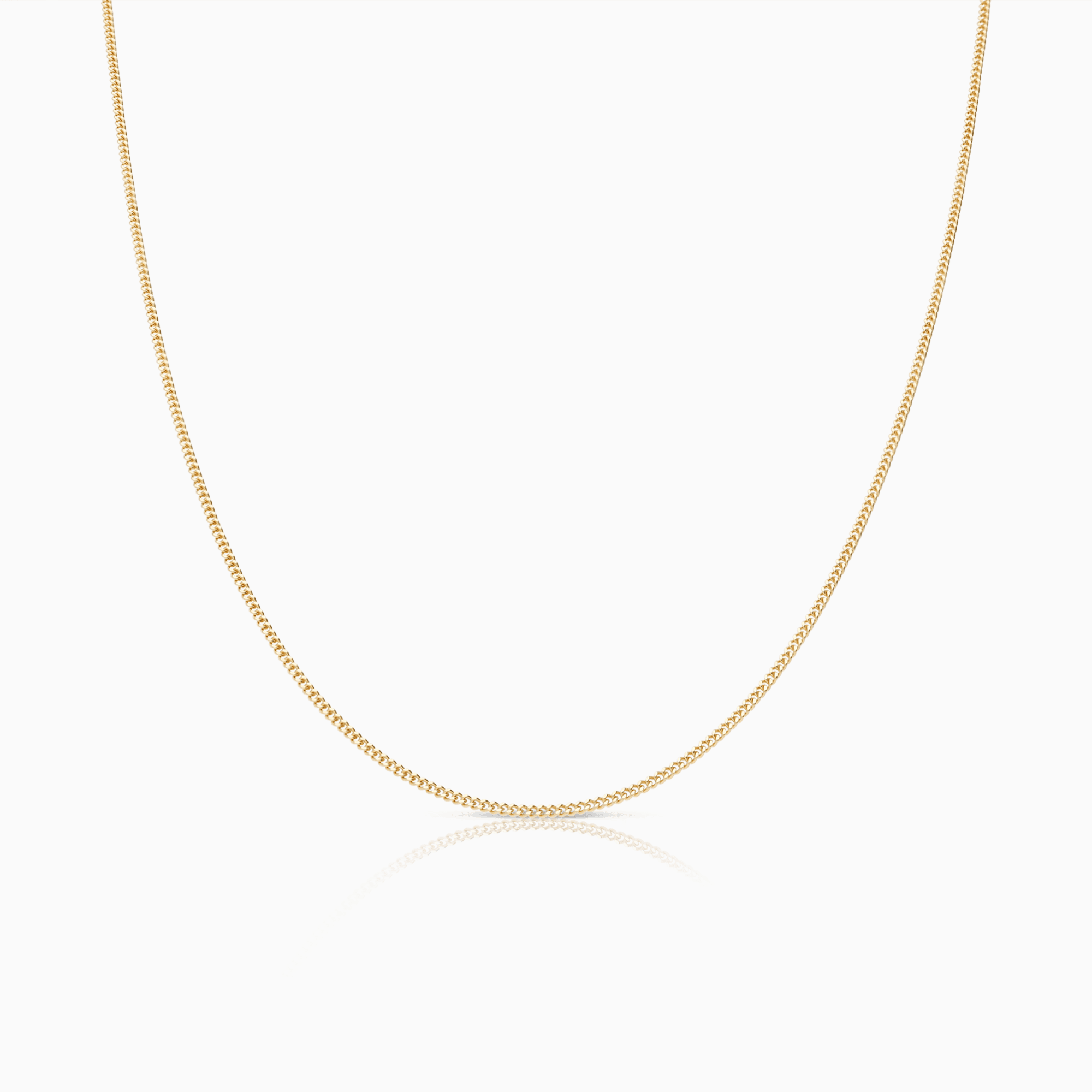 Curb chain 45.5cm 18K rose gold