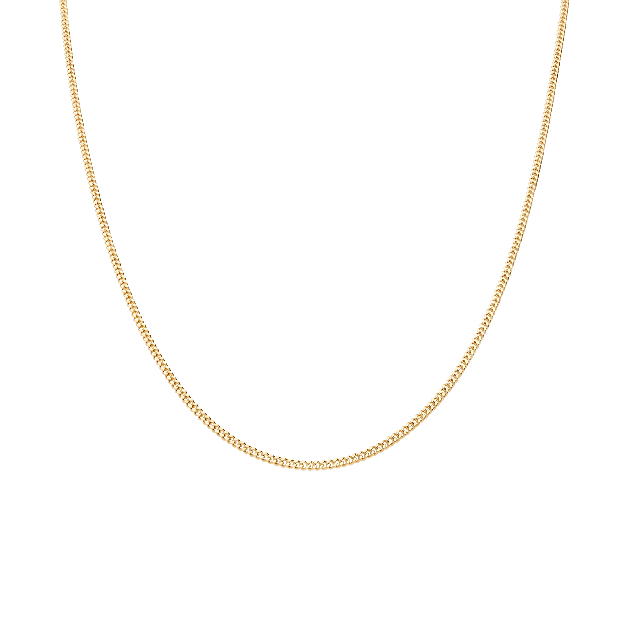 Curb chain 46cm 18K gold