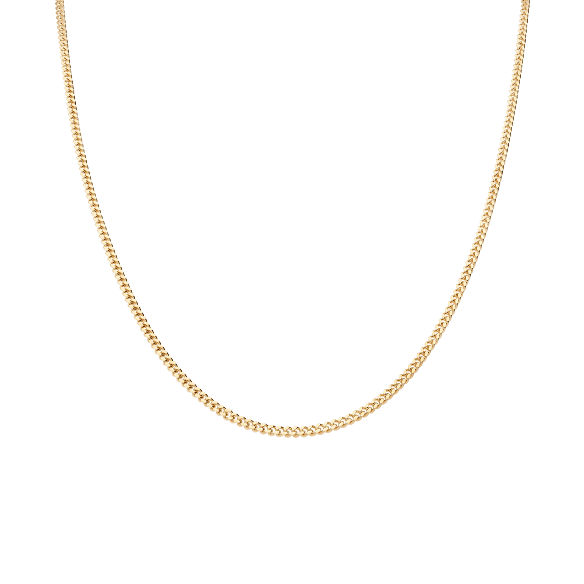 Curb chain 70cm 18K gold
