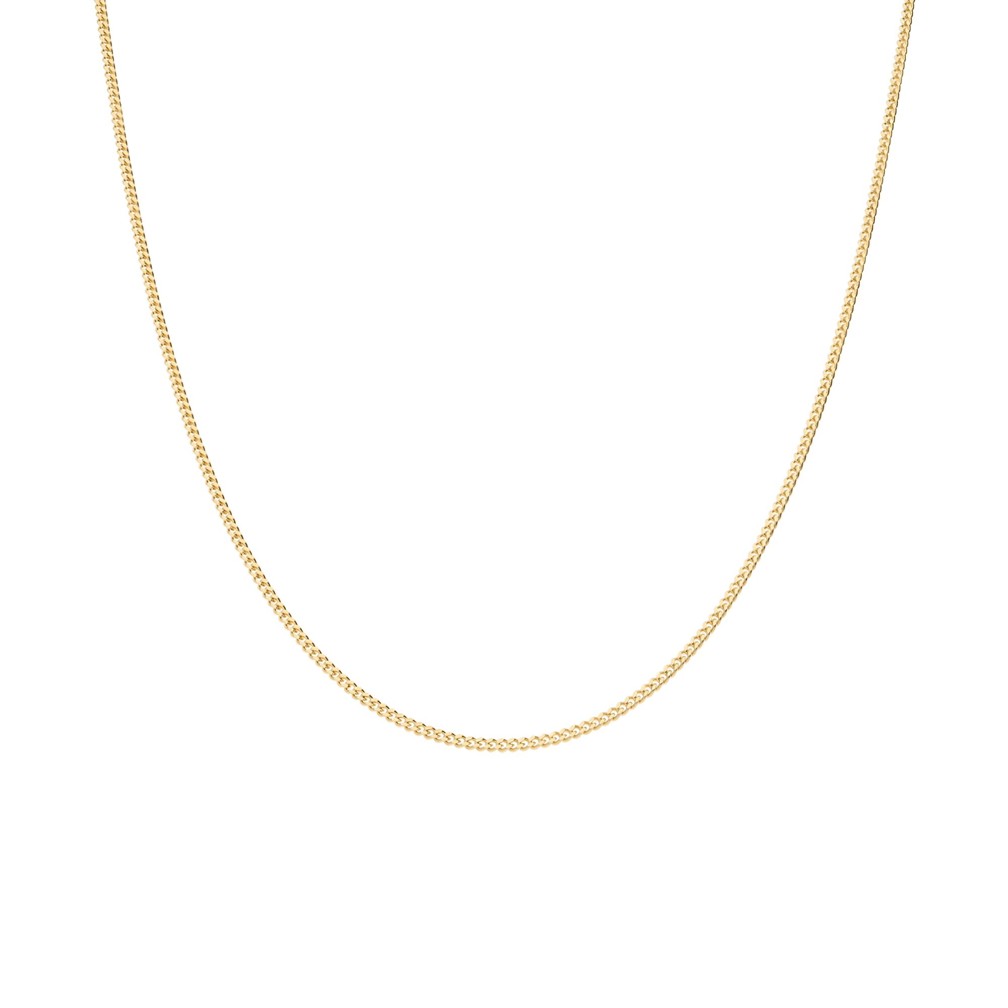 Curb chain 46cm 14K gold