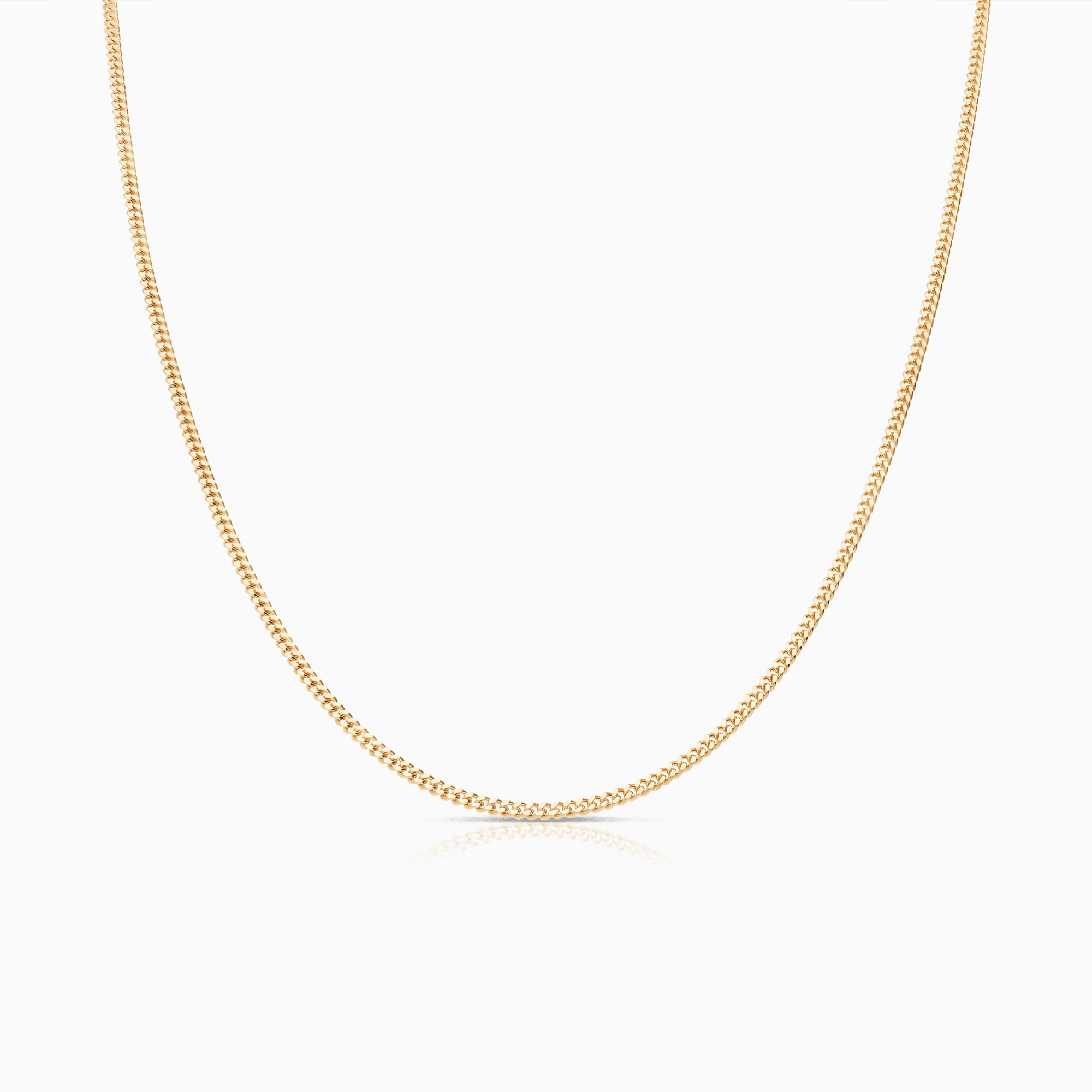 Curb Chain 38cm 18K Gold