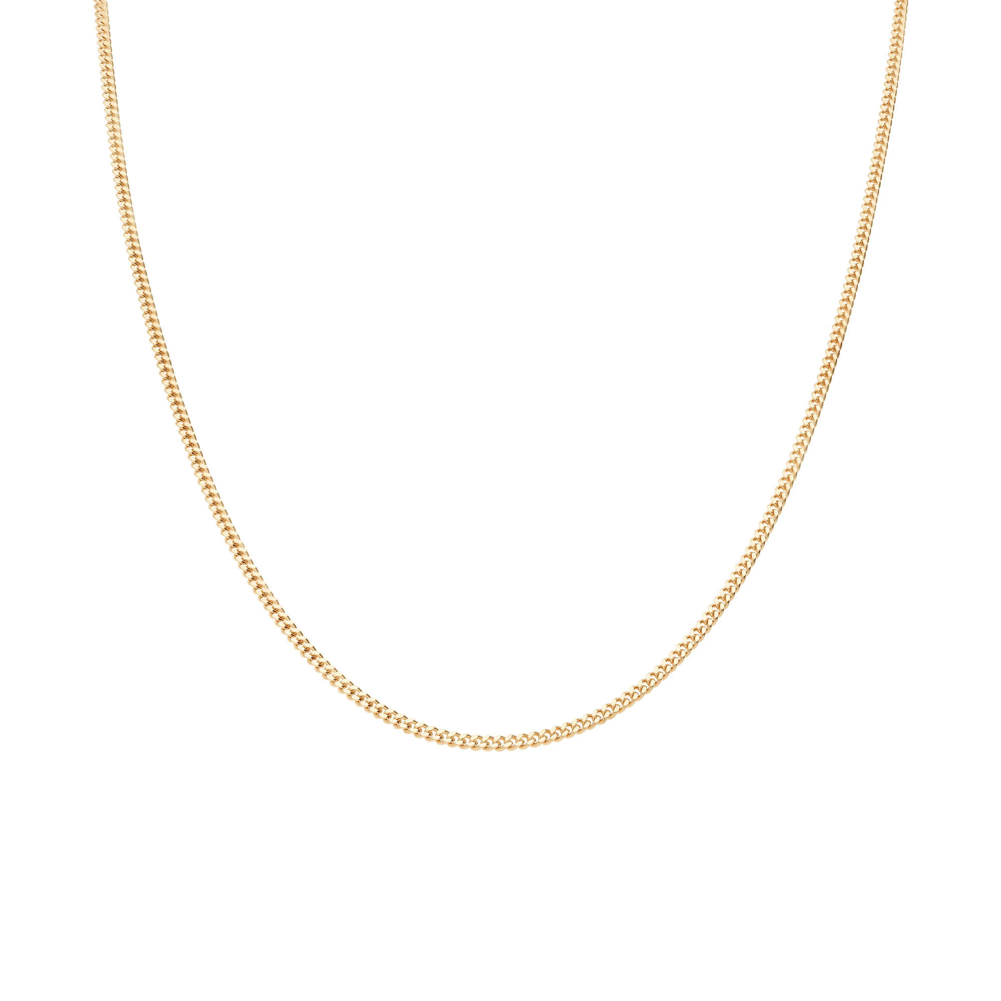 Curb Chain 38cm 18K Gold