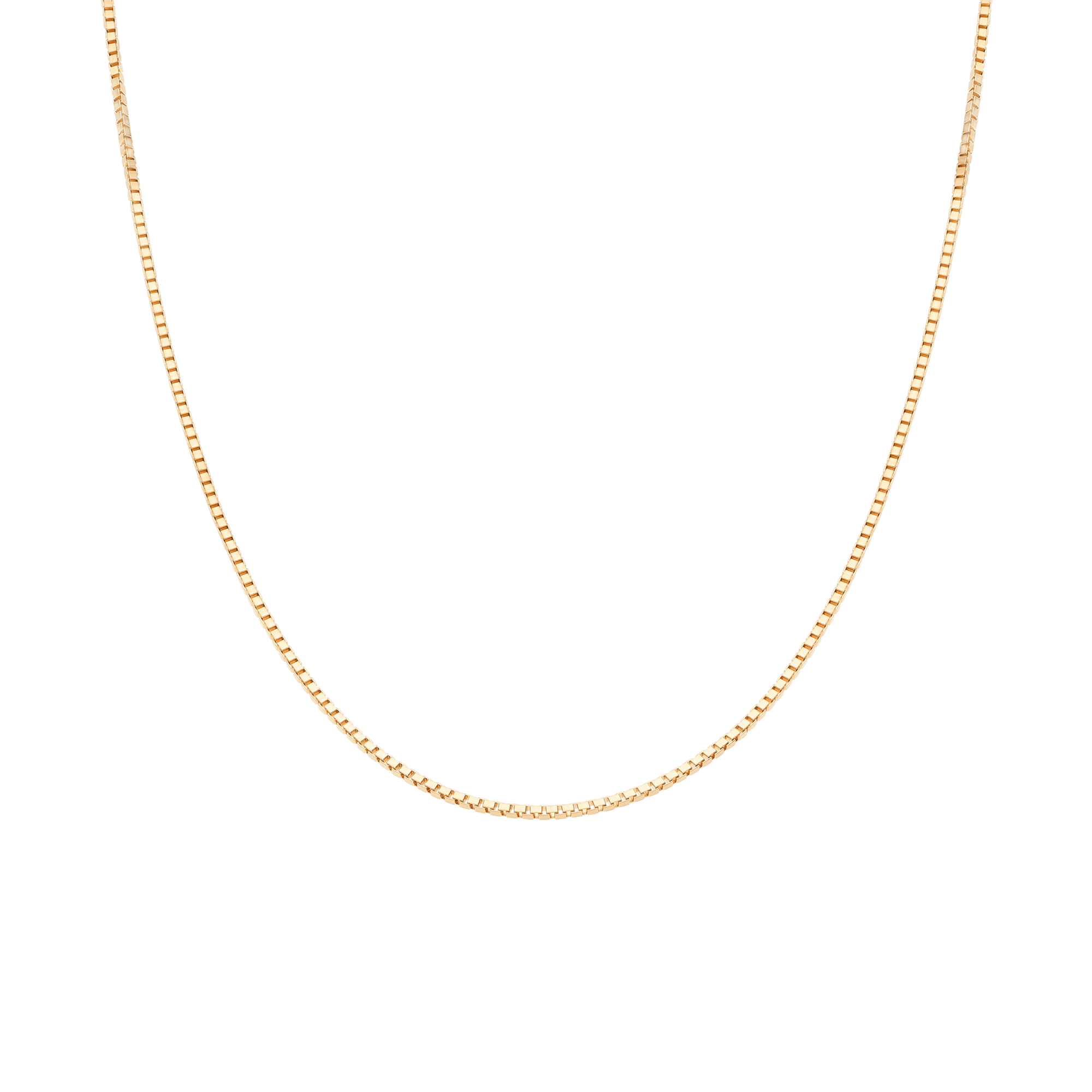 Box Chain 43cm 18K Gold