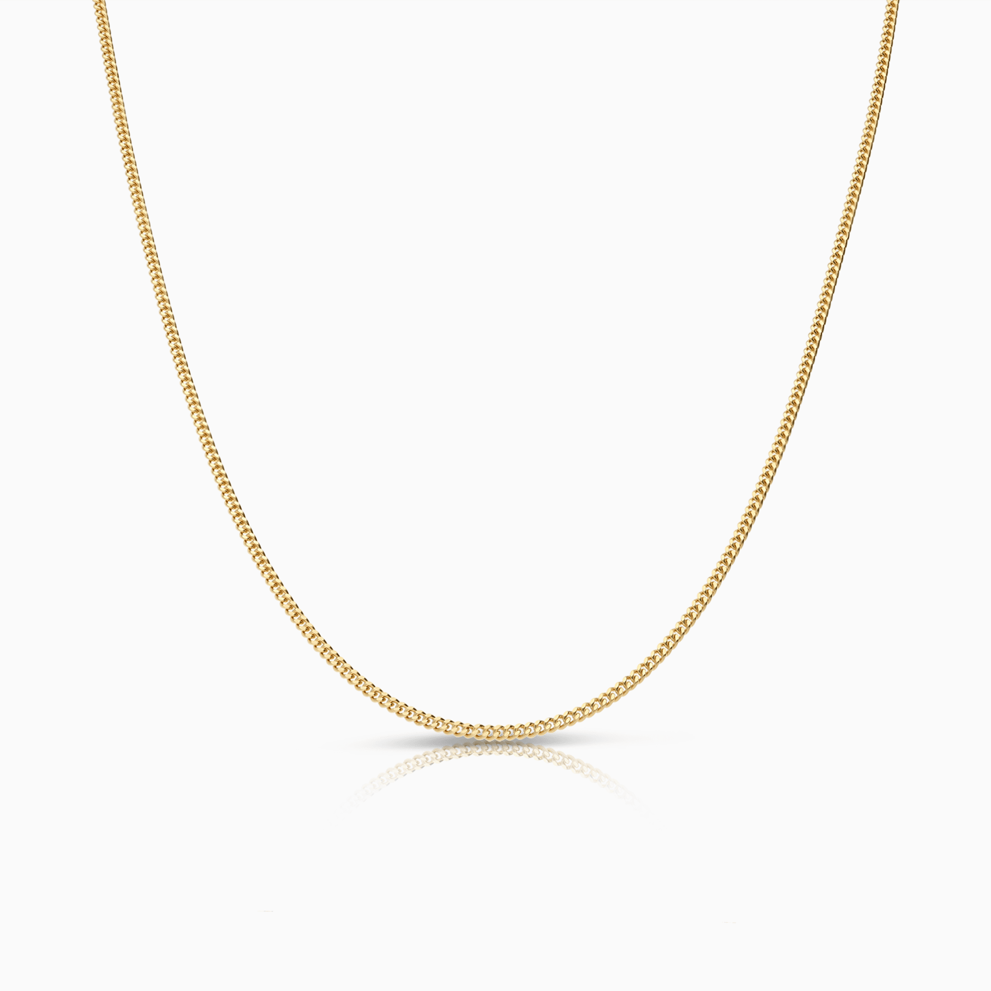 Curb chain 45cm 18K gold
