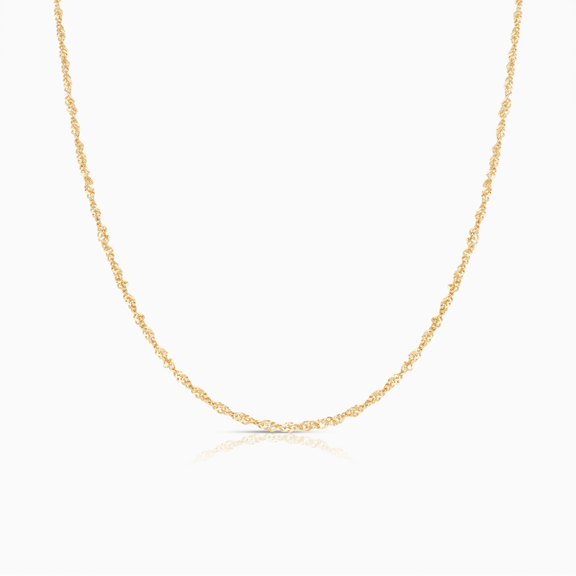Singaporekedja 52cm 18K guld