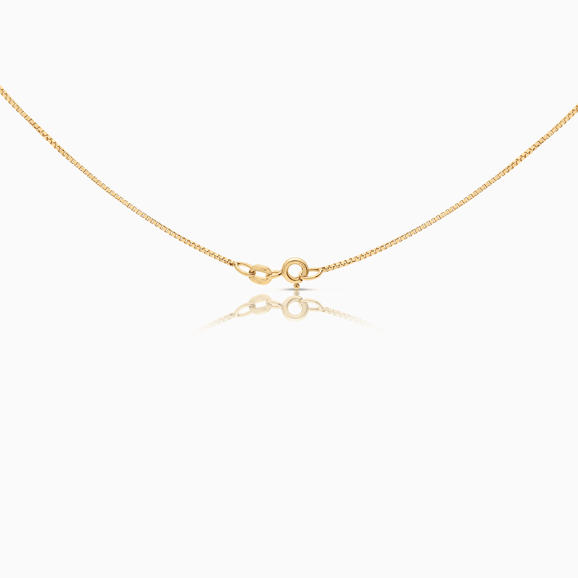 Venetian link with diamond pendant 0.03ct 18K gold
