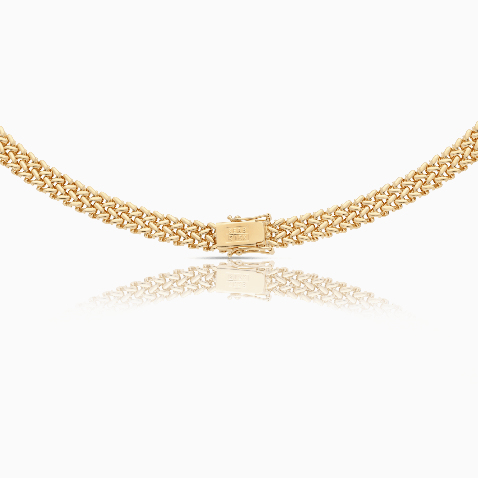 Gold Necklace with Diamonds 39.2g 18K Gold