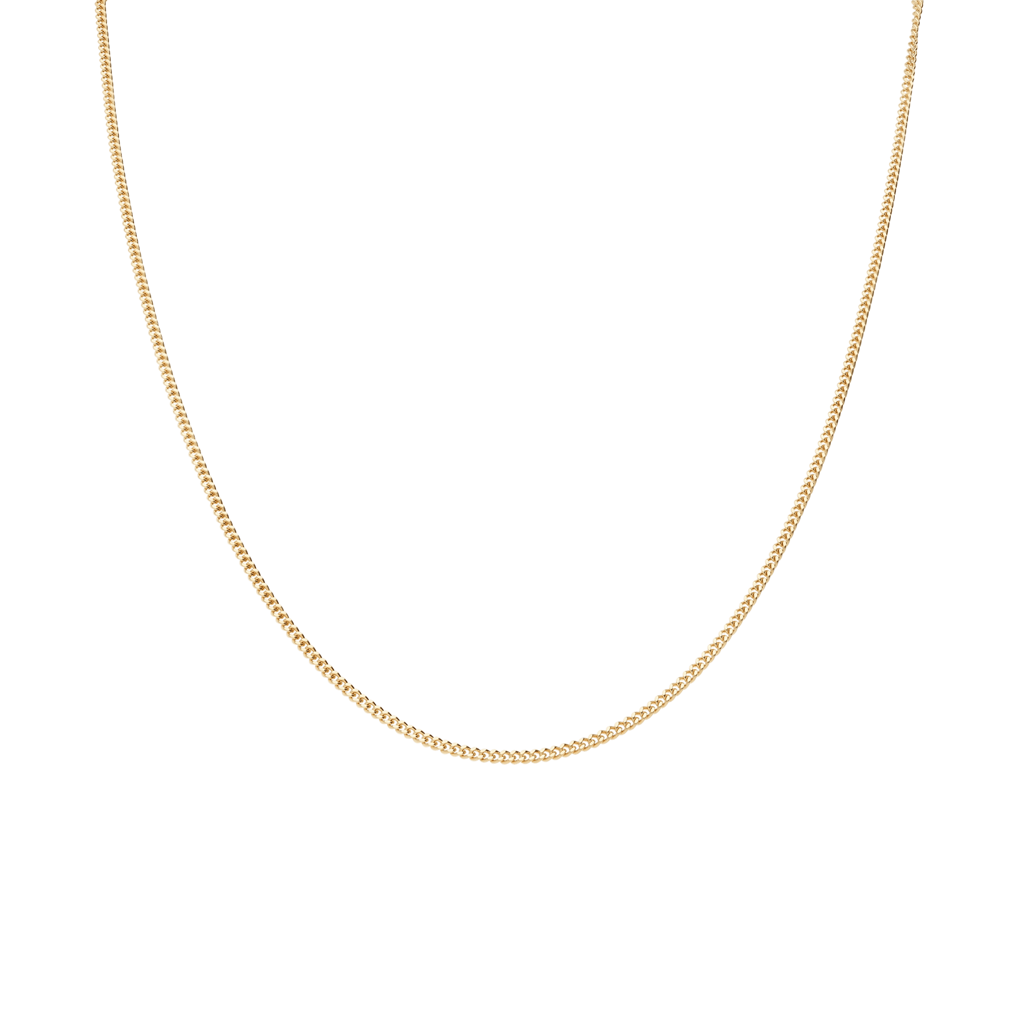 Curb chain 38cm 18K gold