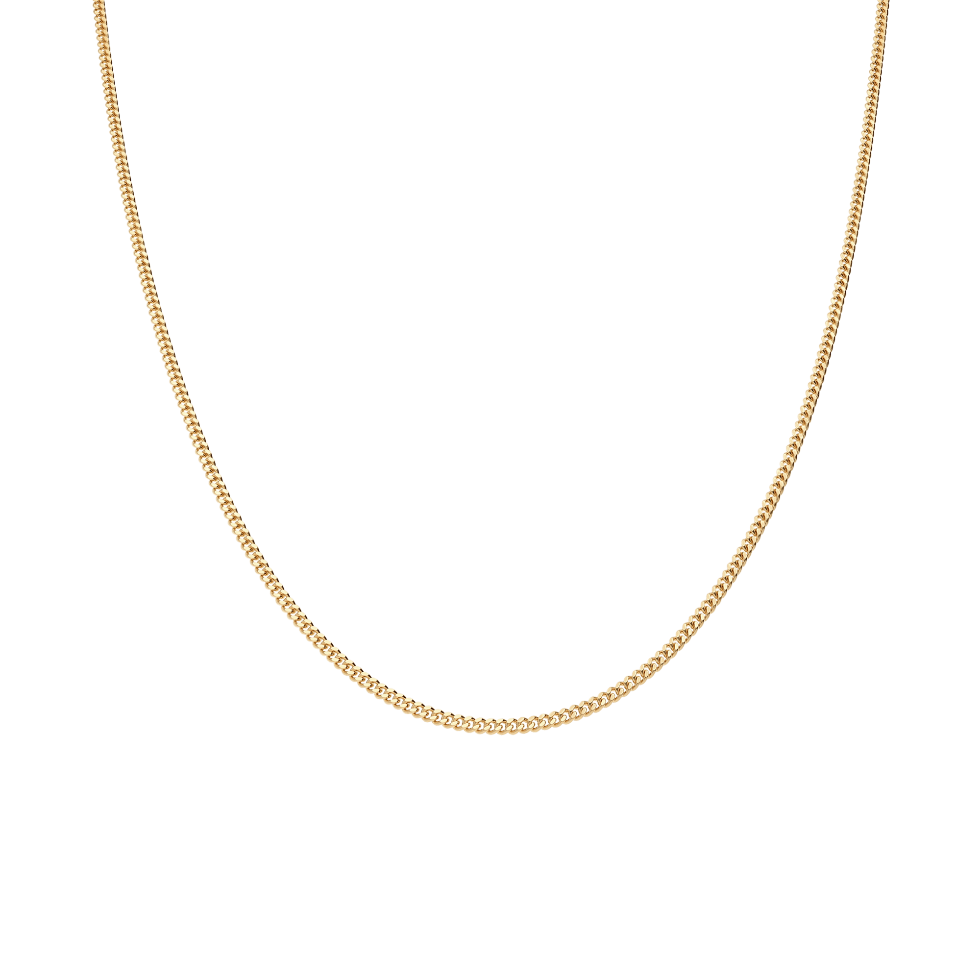 Curb Chain 38cm 18K Gold