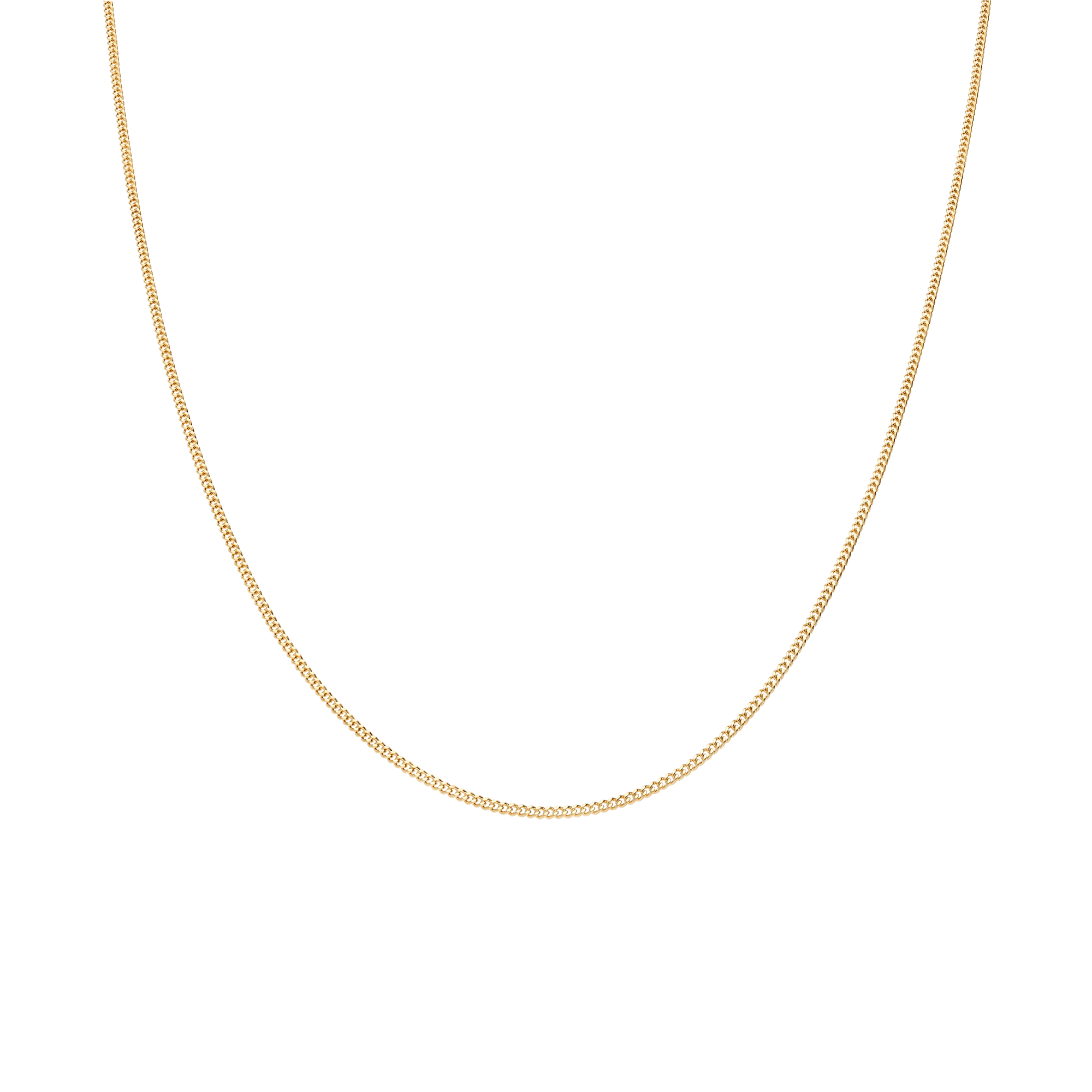 Curb chain 45cm 18K gold