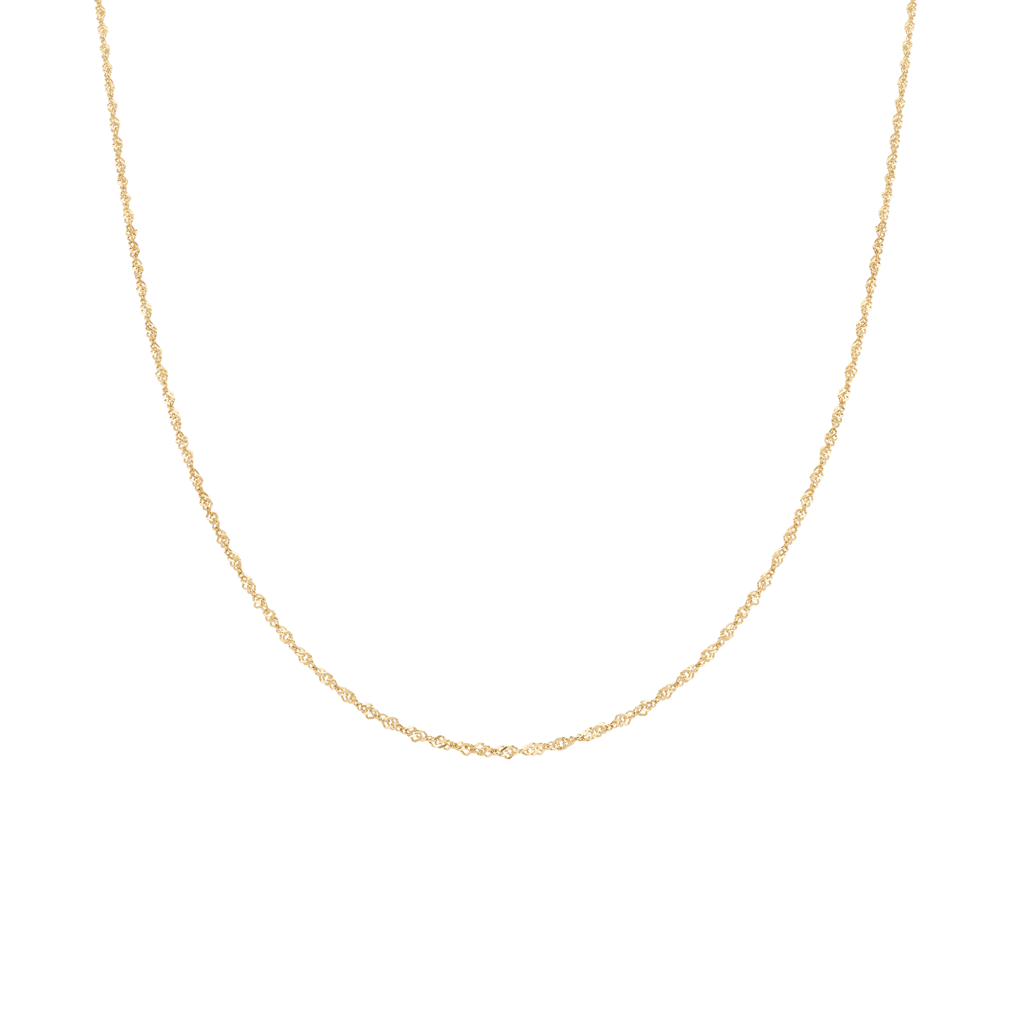 Singaporekedja 38cm 18K guld