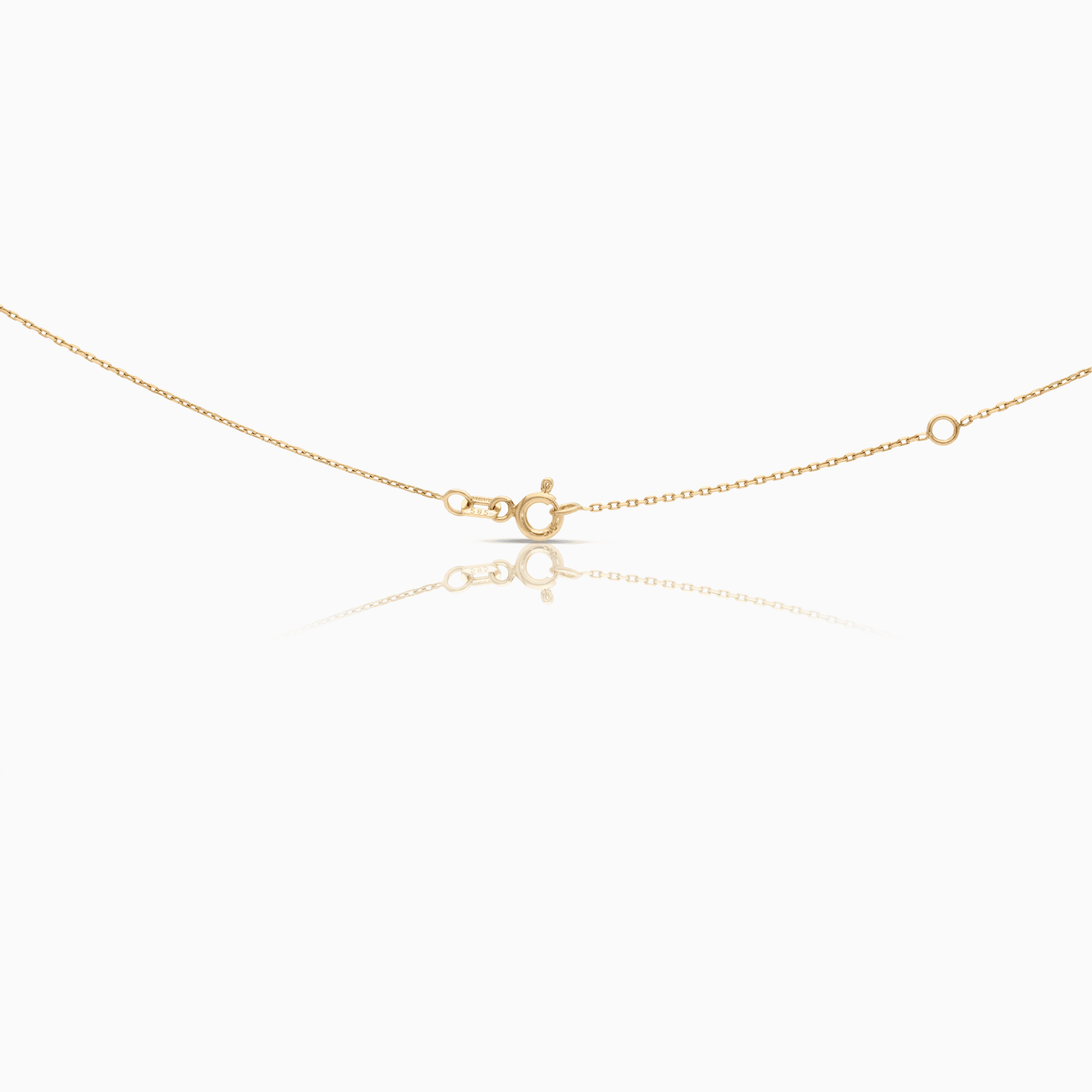 Guldhalsband med diamanthänge 0,30ct 14K